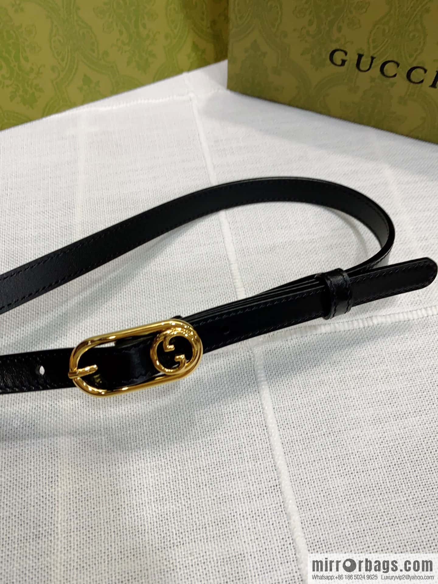 GUCCI slim version, boutique small belt 1.5cm