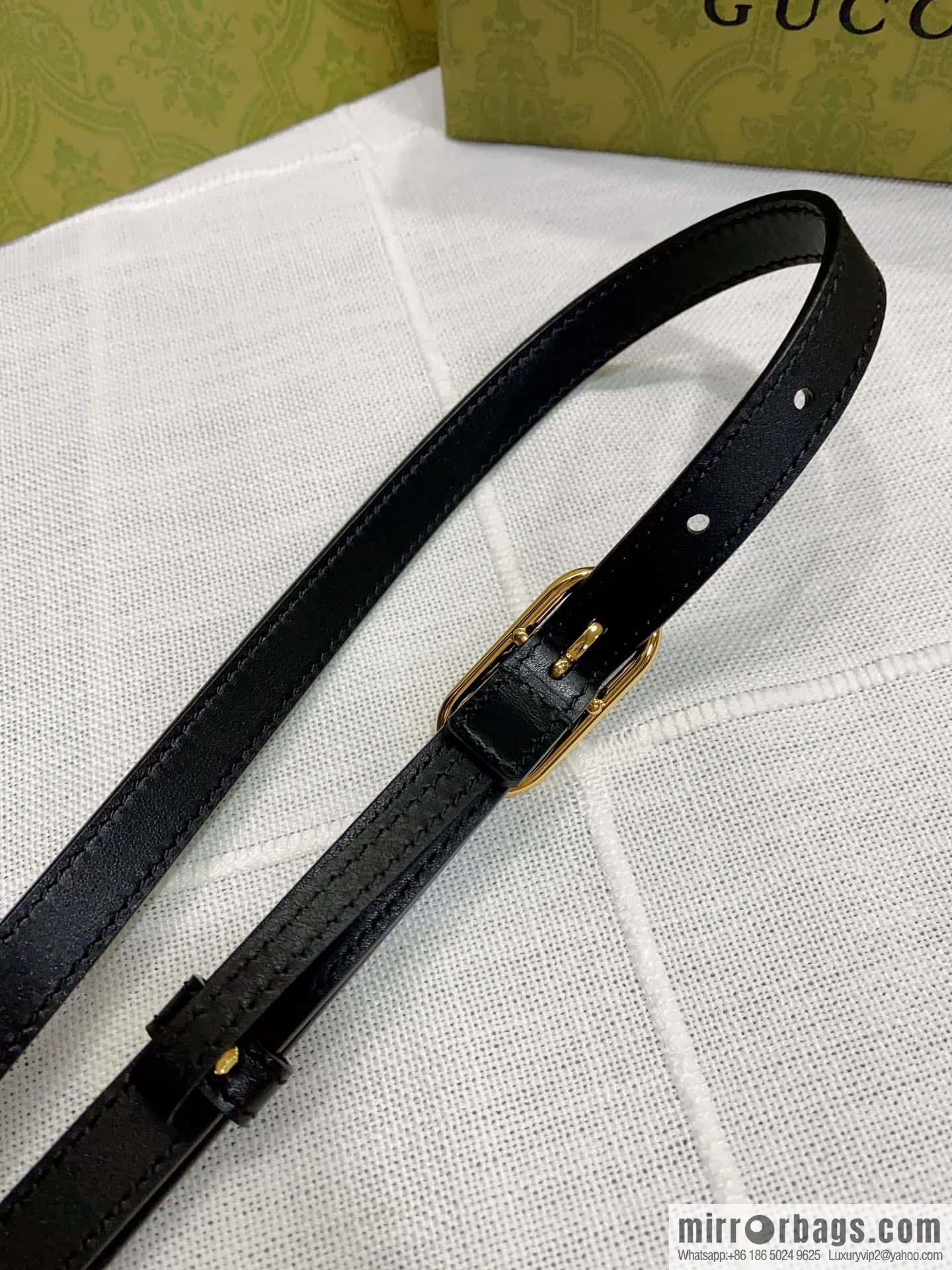 GUCCI slim version, boutique small belt 1.5cm