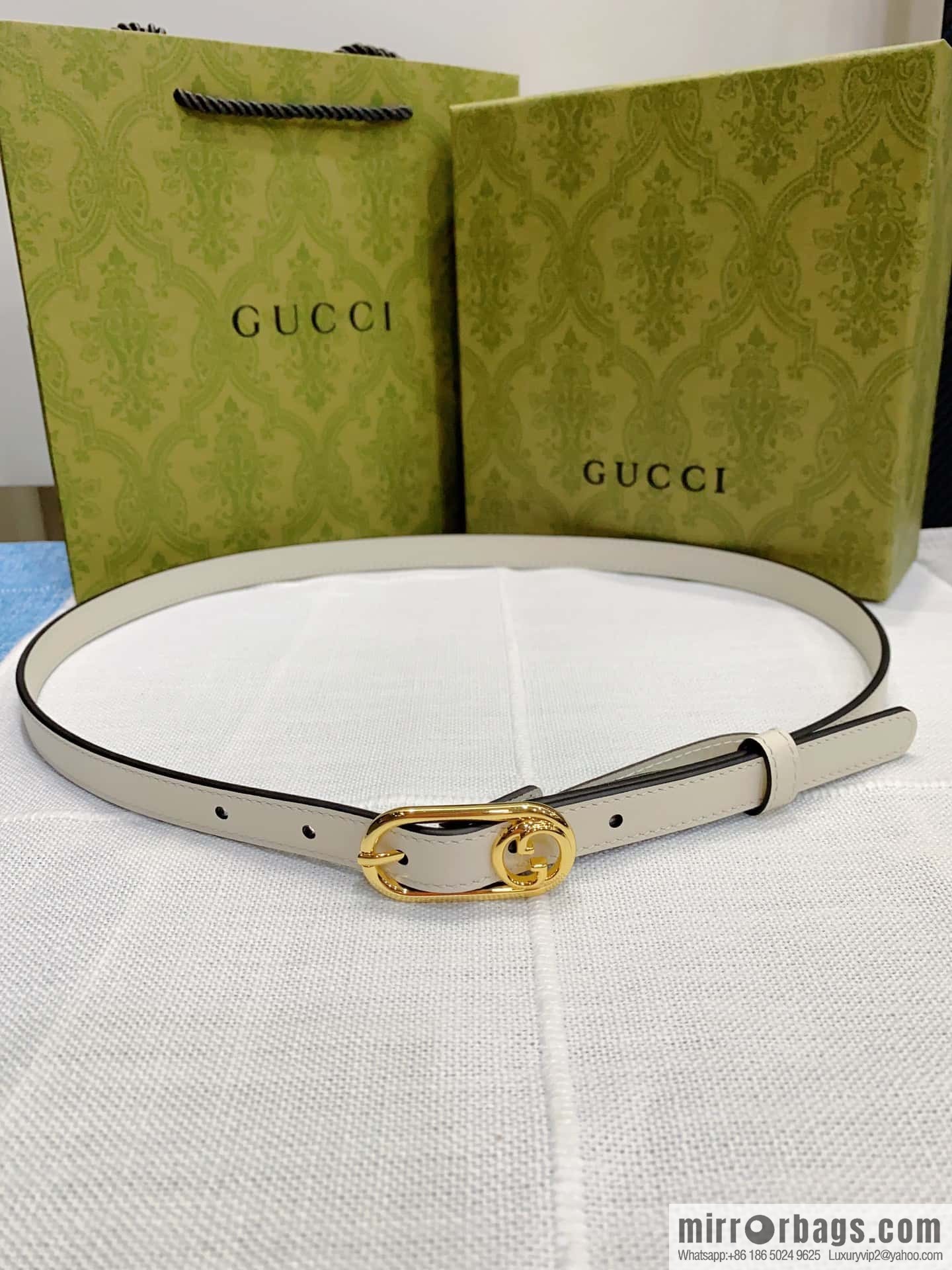 GUCCI slim version, boutique small belt 1.5cm