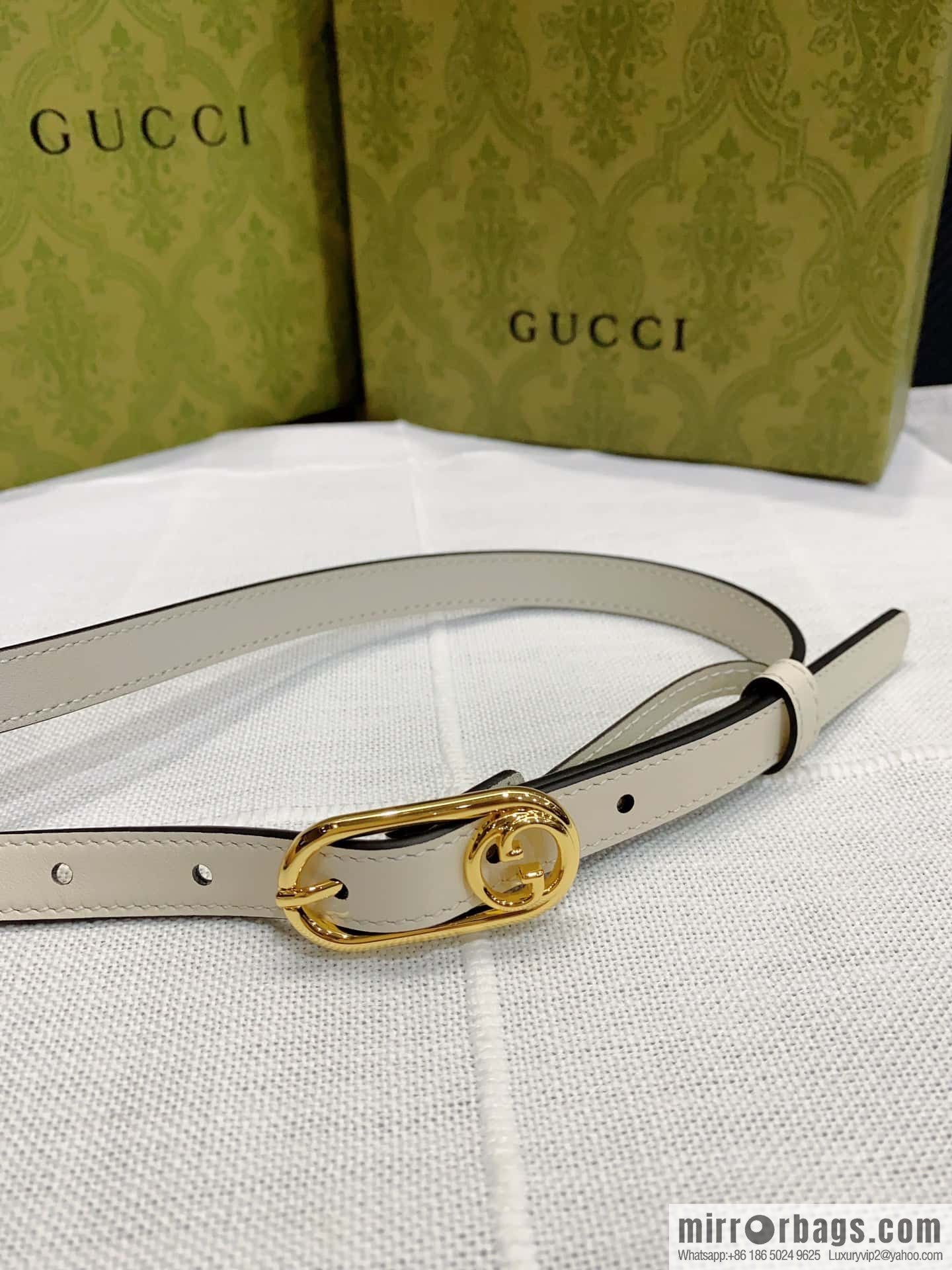 GUCCI slim version, boutique small belt 1.5cm