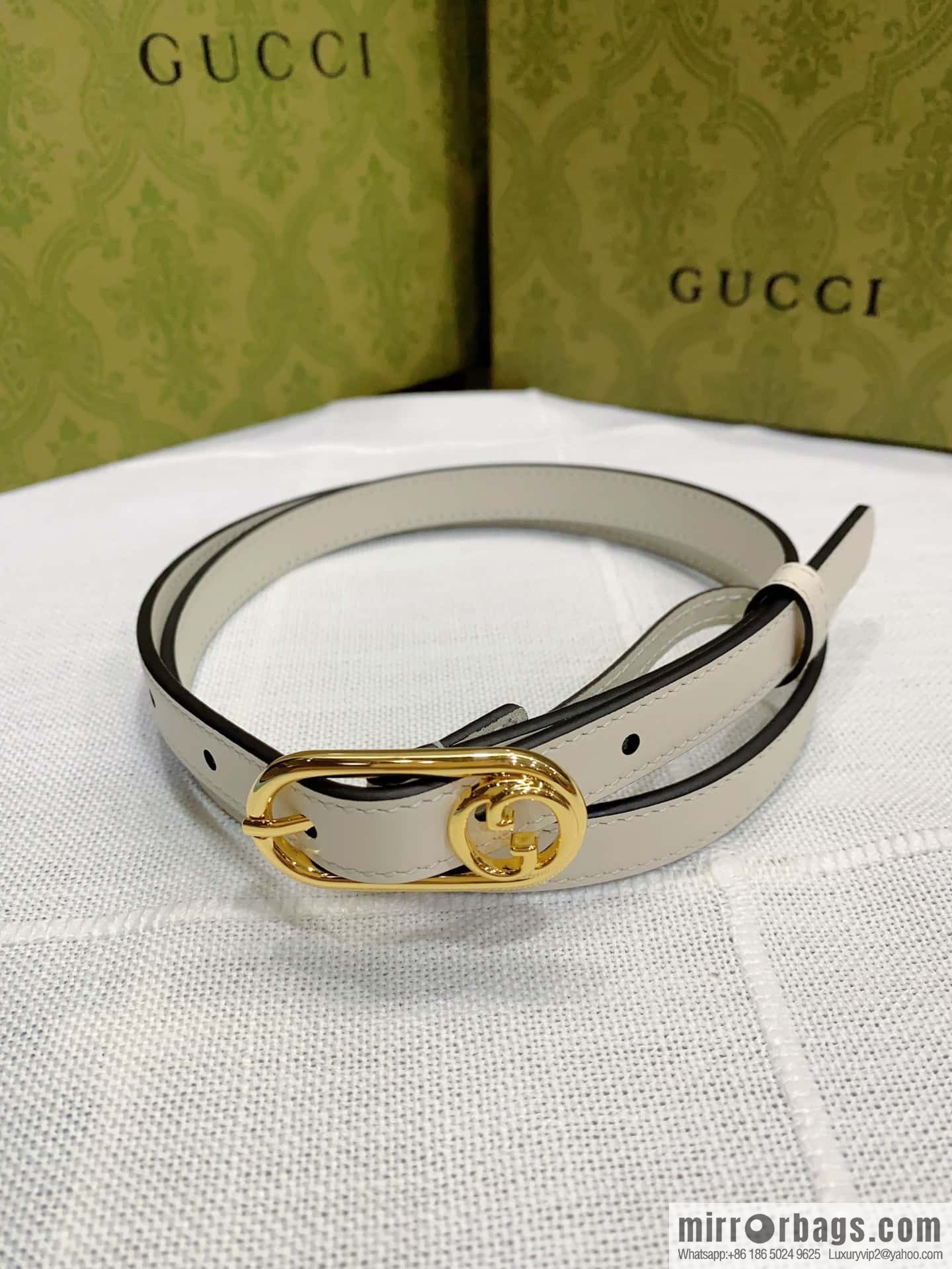 GUCCI slim version, boutique small belt 1.5cm