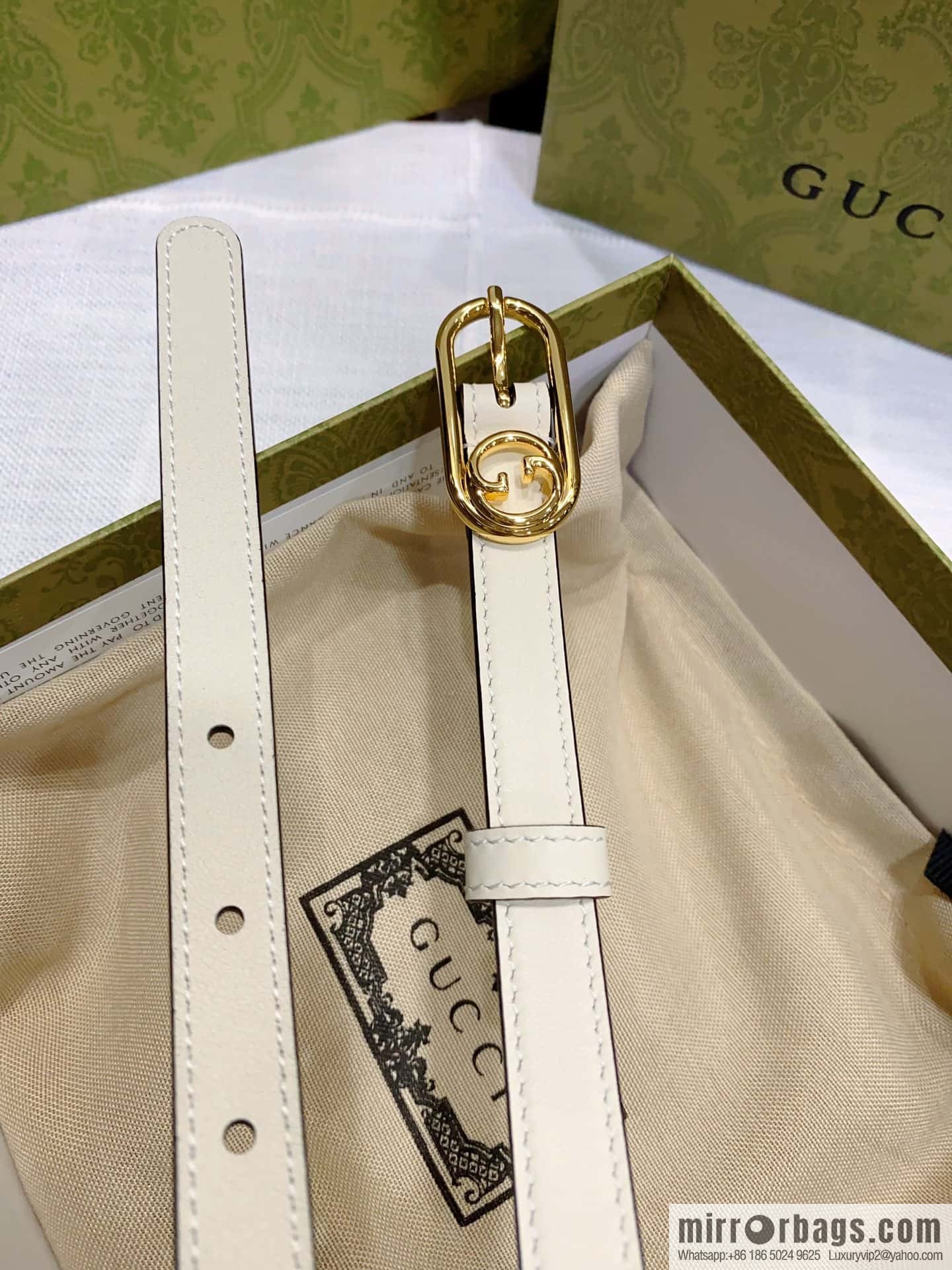 GUCCI slim version, boutique small belt 1.5cm