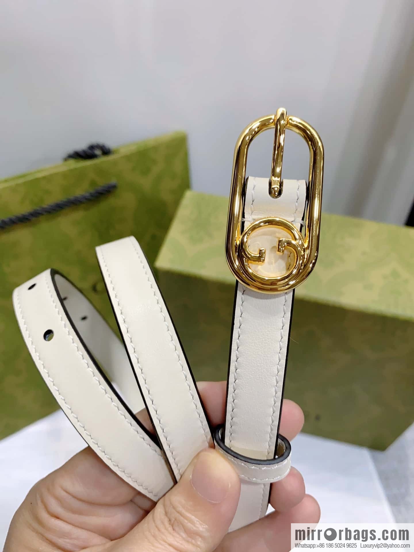GUCCI slim version, boutique small belt 1.5cm