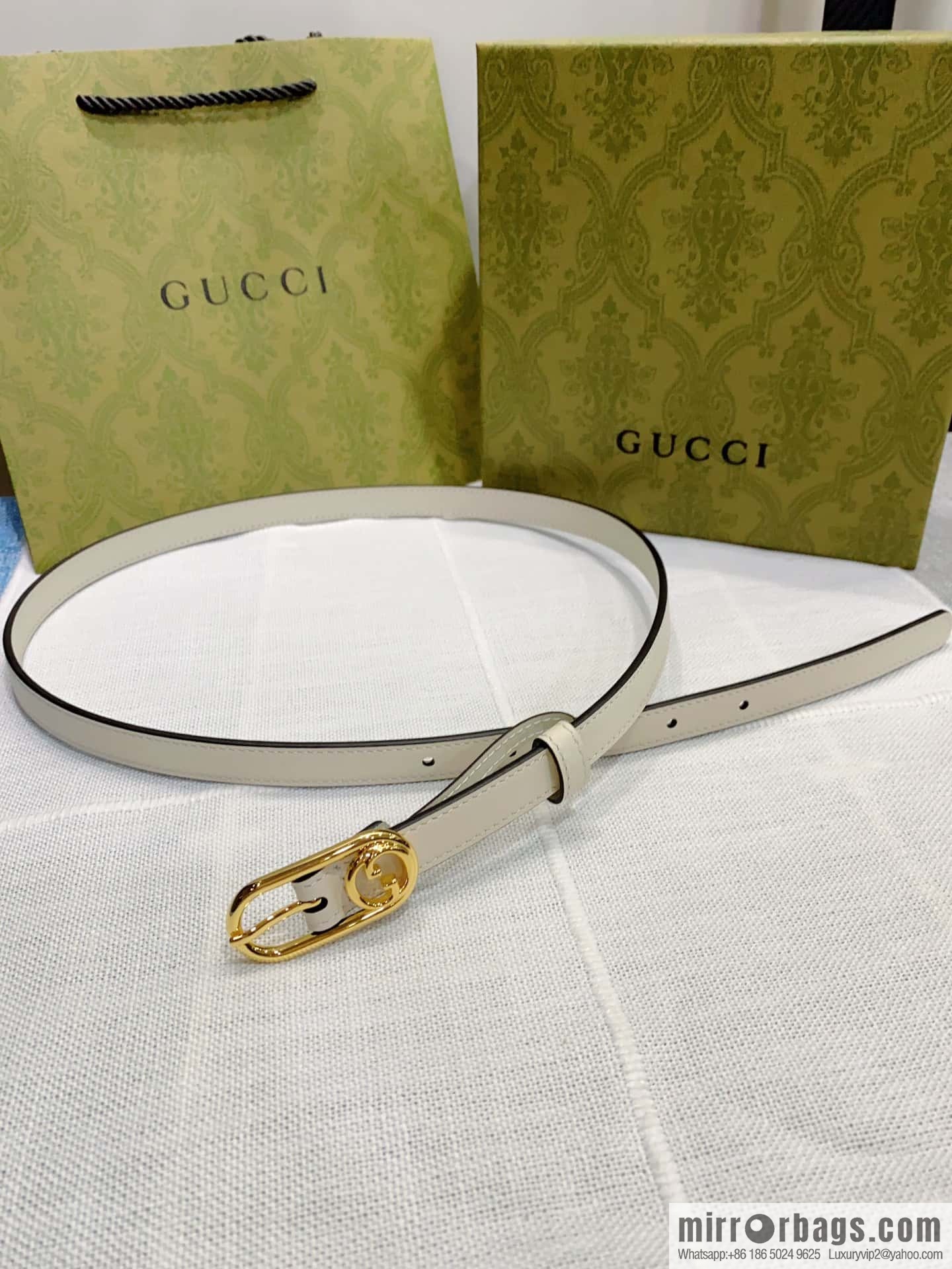 GUCCI slim version, boutique small belt 1.5cm
