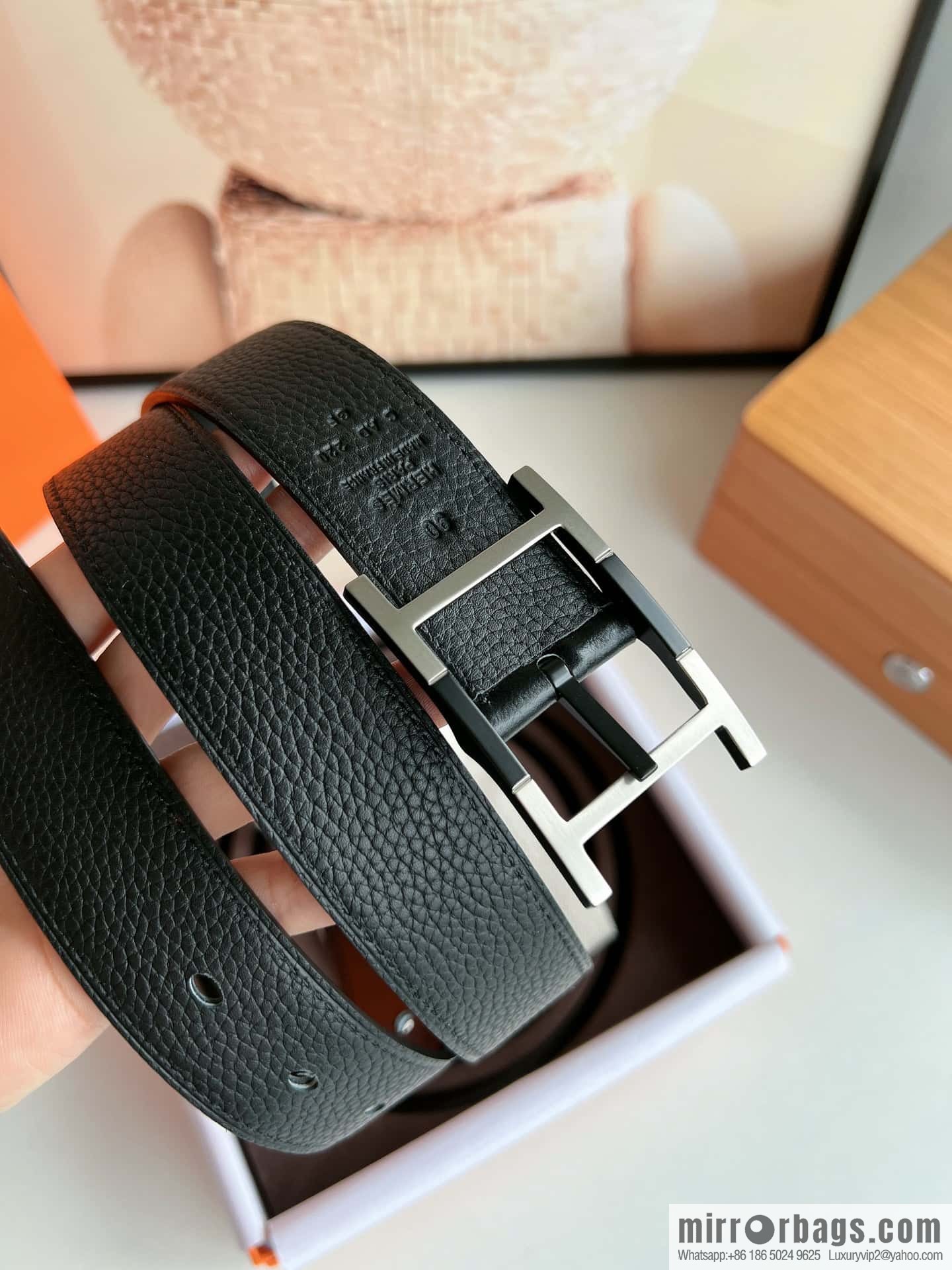 Hermes Nathan 32 PVD Double Sided Belt 32mm