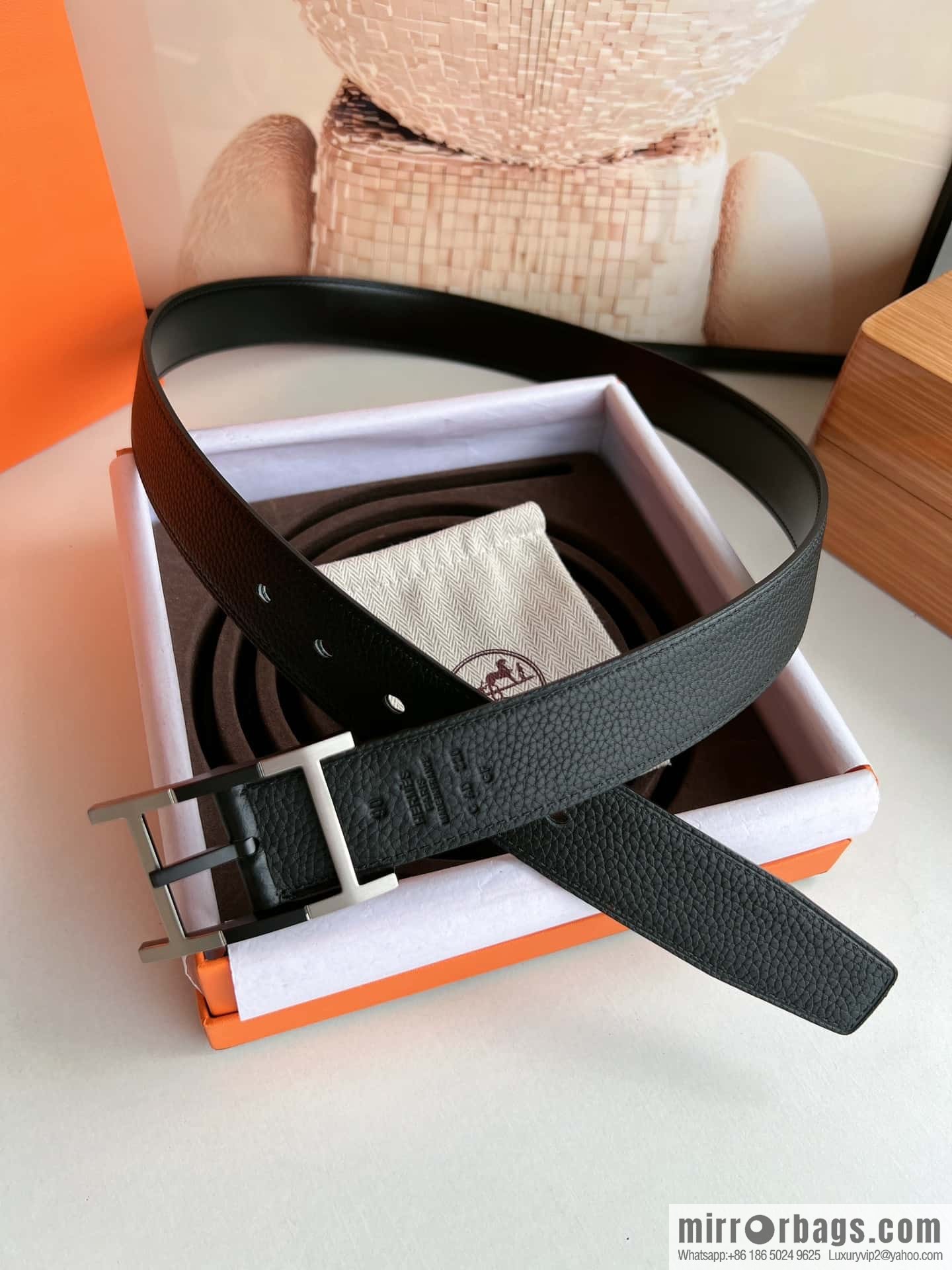 Hermes Nathan 32 PVD Double Sided Belt 32mm