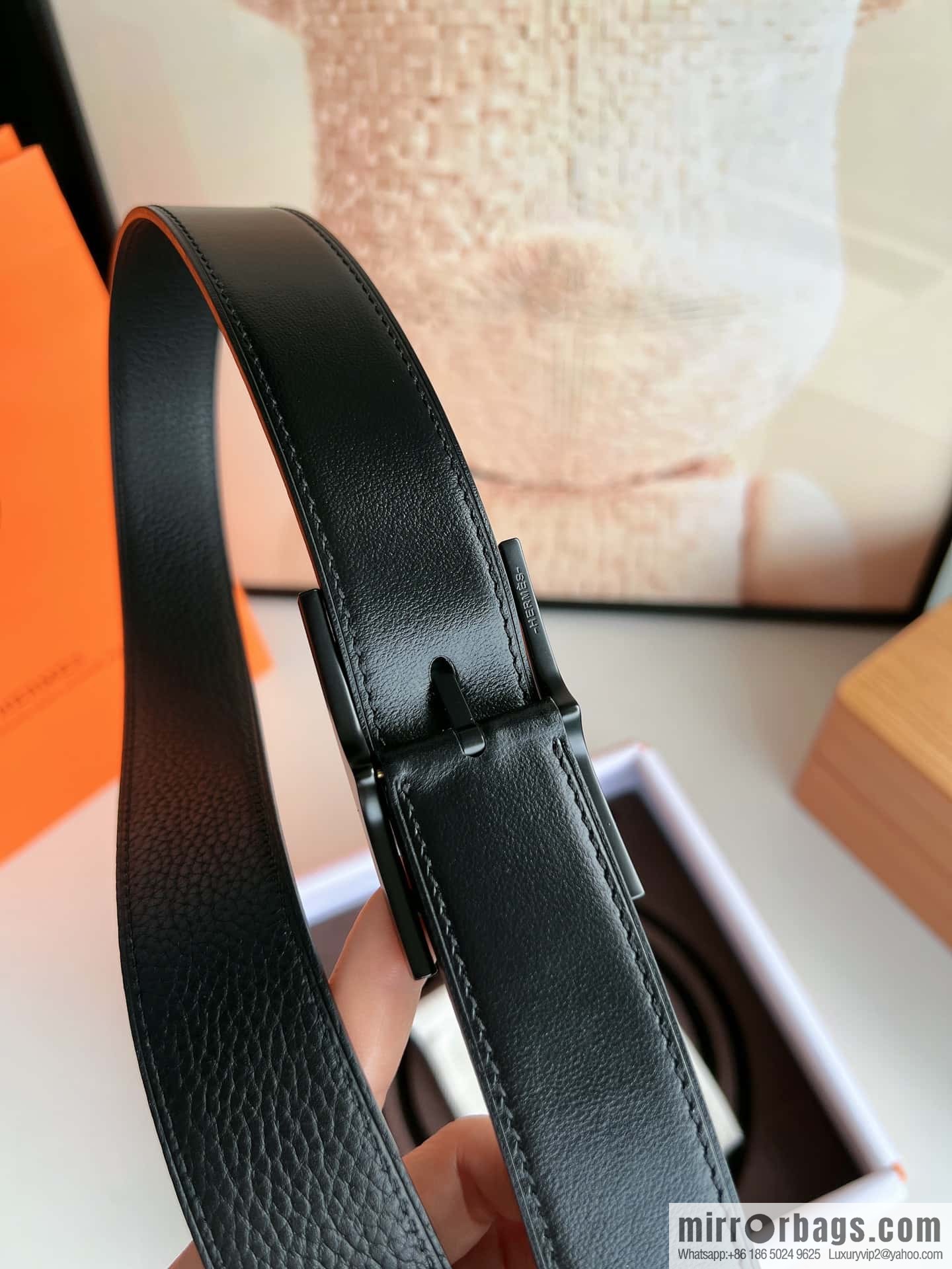 Hermes Nathan 32 PVD Double Sided Belt 32mm