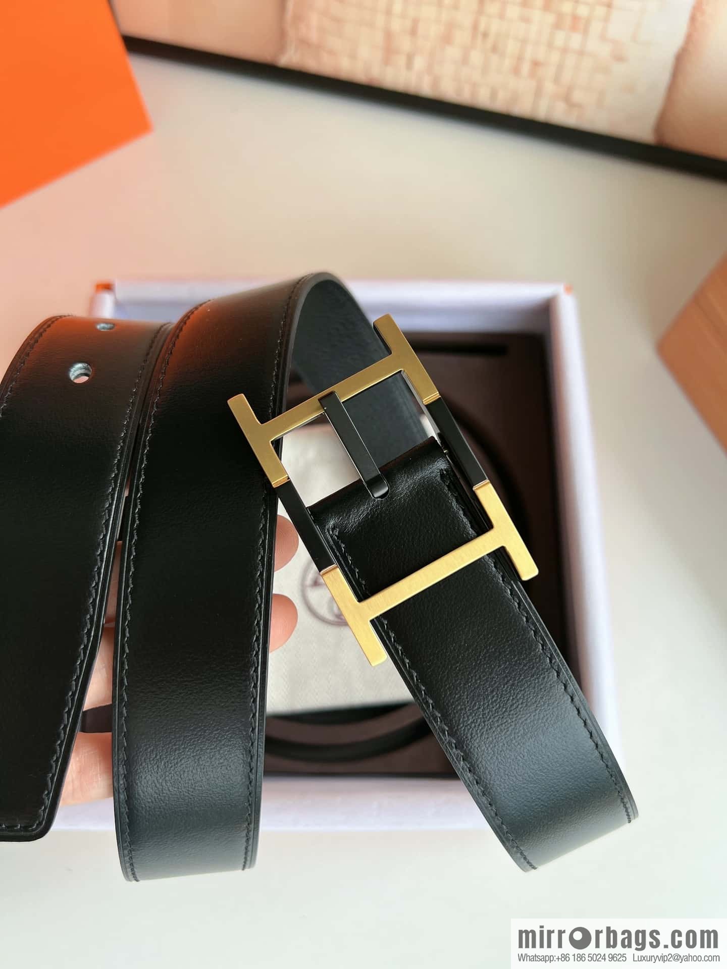 Hermes Nathan 32 PVD Double Sided Belt 32mm