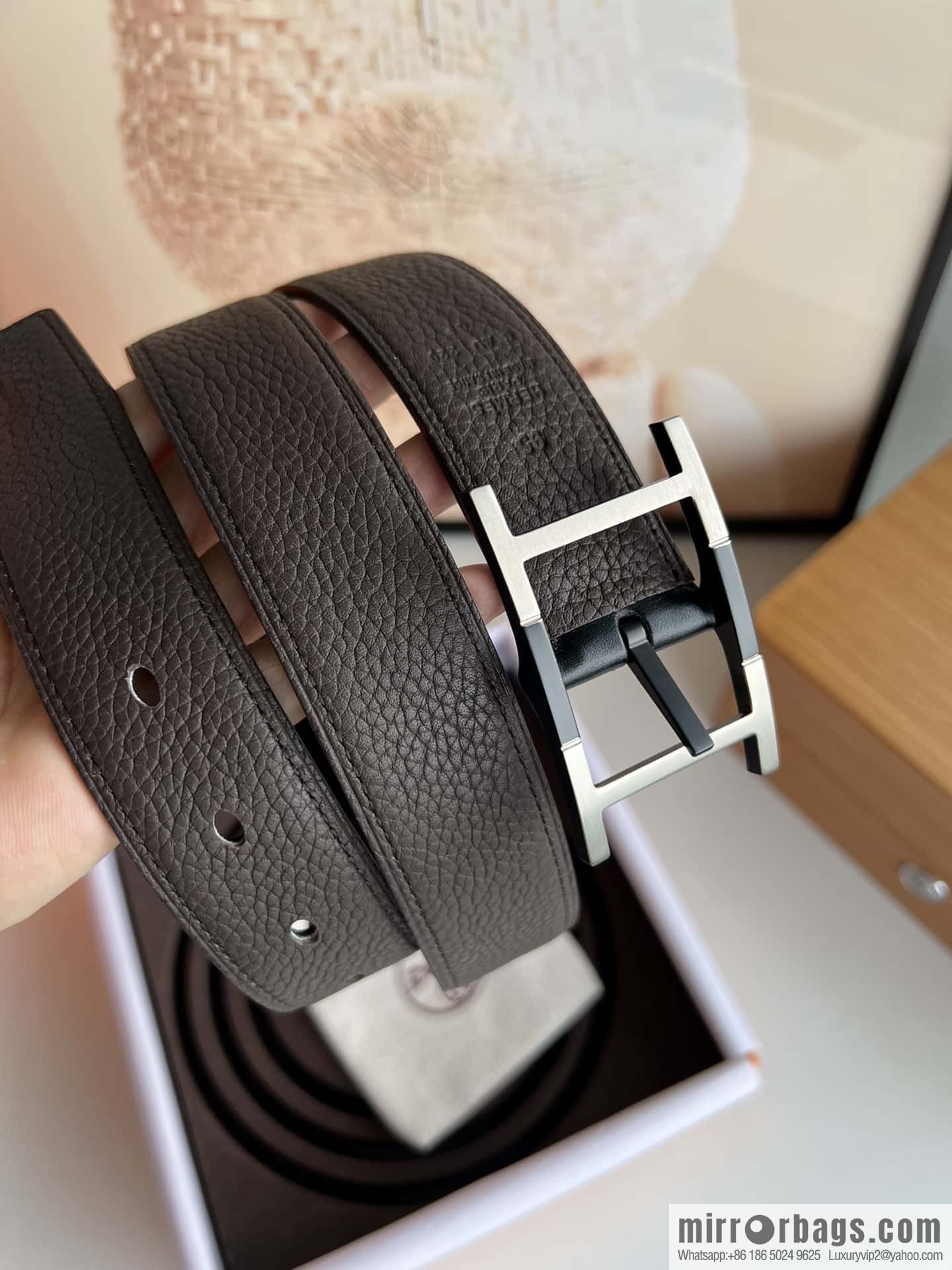 Hermes Nathan 32 PVD Double Sided Belt 32mm