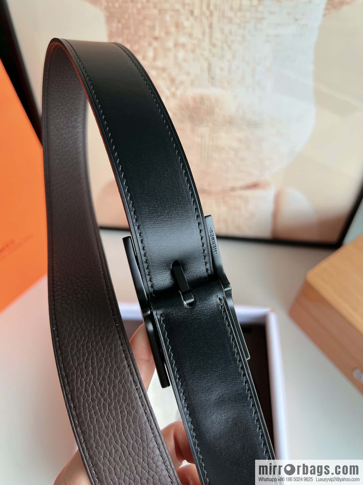 Hermes Nathan 32 PVD Double Sided Belt 32mm