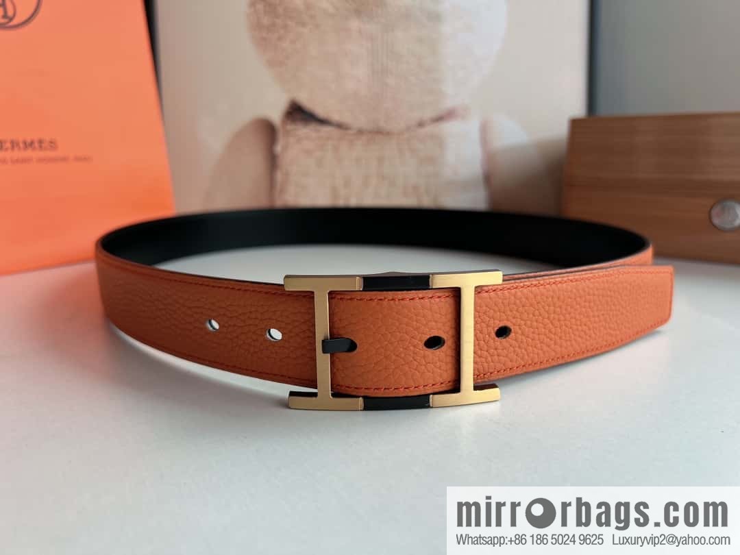 Hermes Nathan 32 PVD Double Sided Belt 32mm