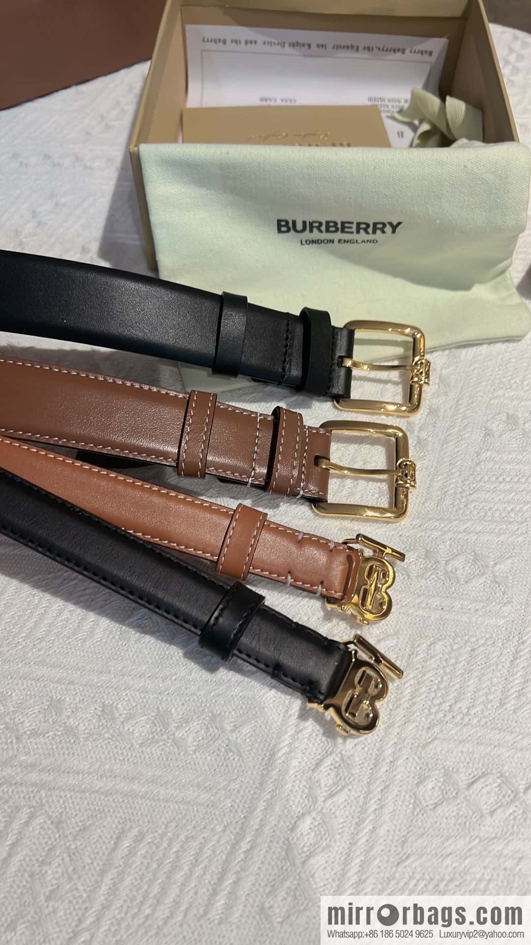 Burberry Burberry TB women's exclusive standard belt 2.0CM