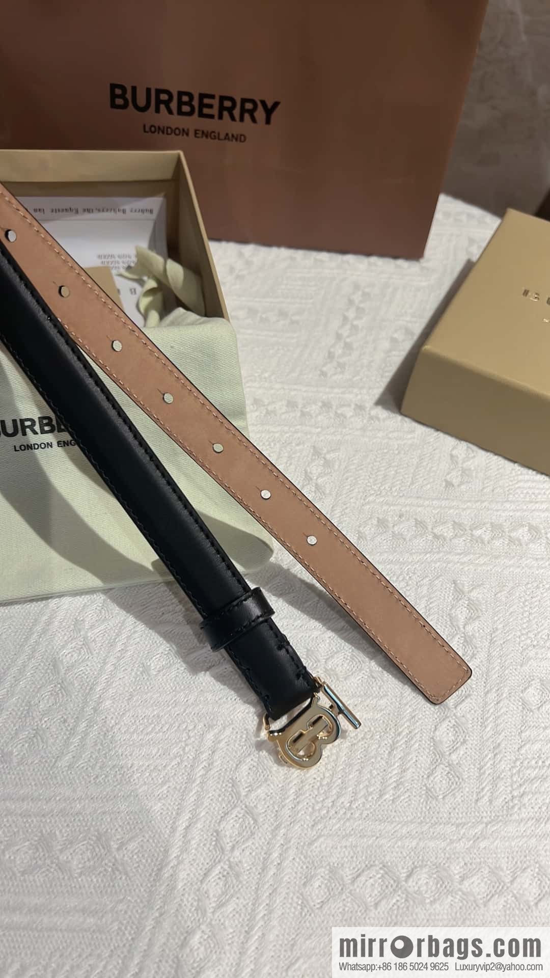 Burberry Burberry TB women's exclusive standard belt 2.0CM