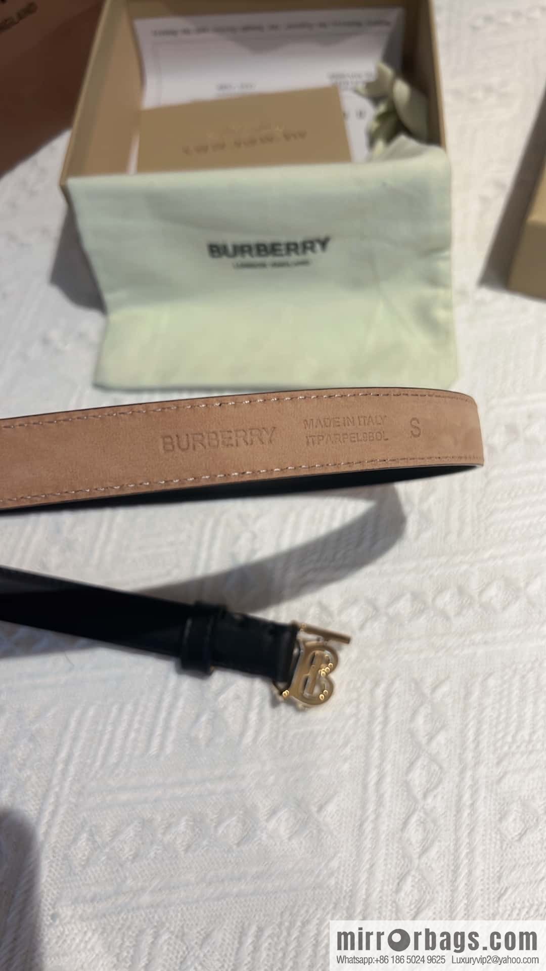 Burberry Burberry TB women's exclusive standard belt 2.0CM
