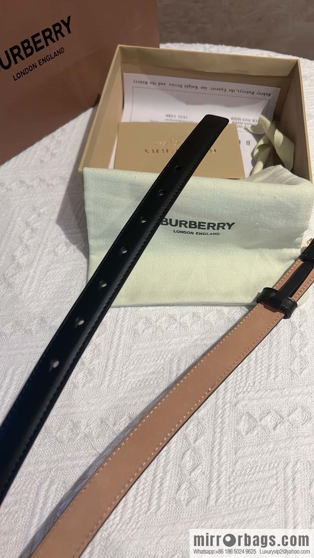Burberry Burberry TB women's exclusive standard belt 2.0CM