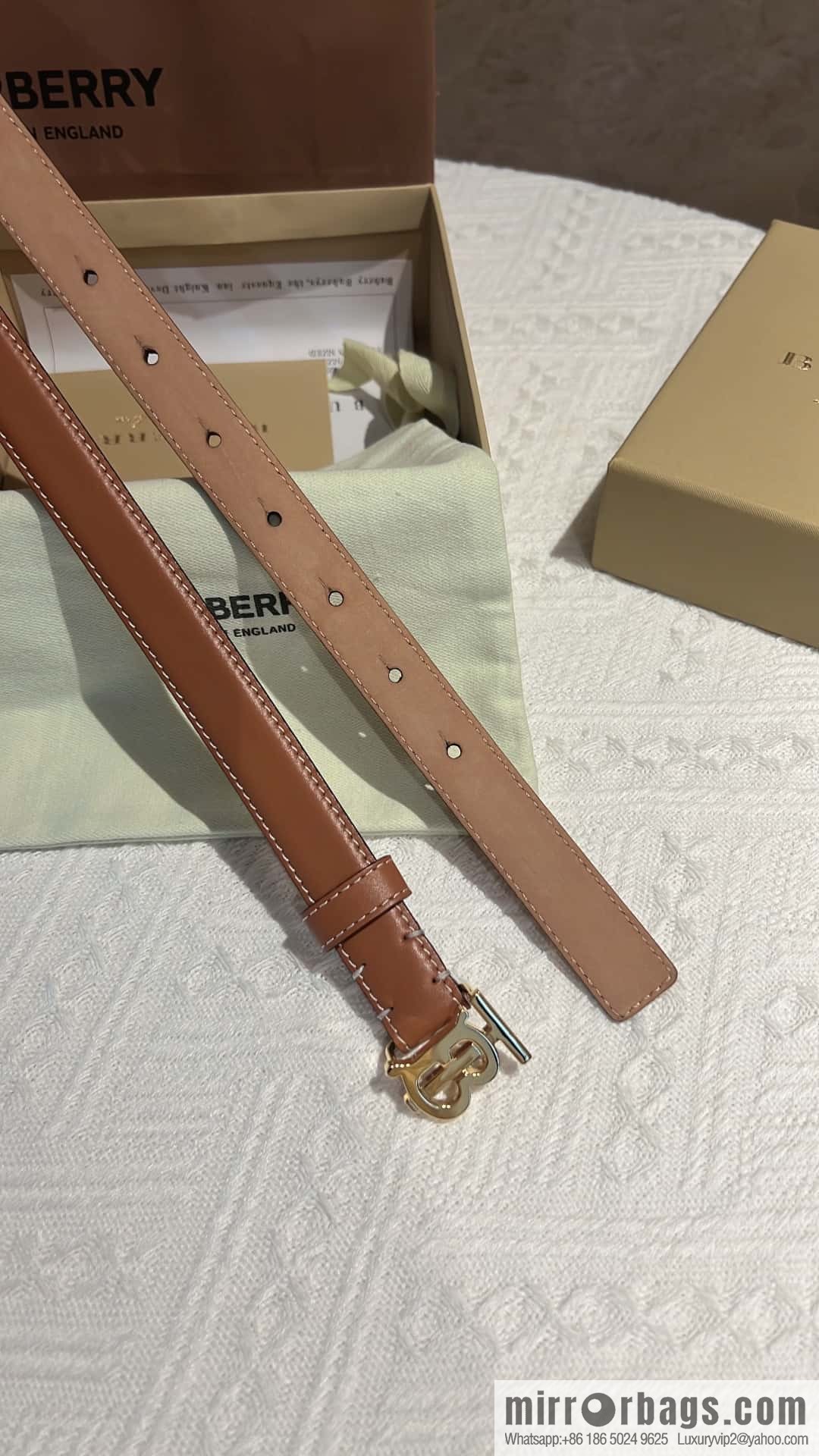Burberry Burberry TB women's exclusive standard belt 2.0CM