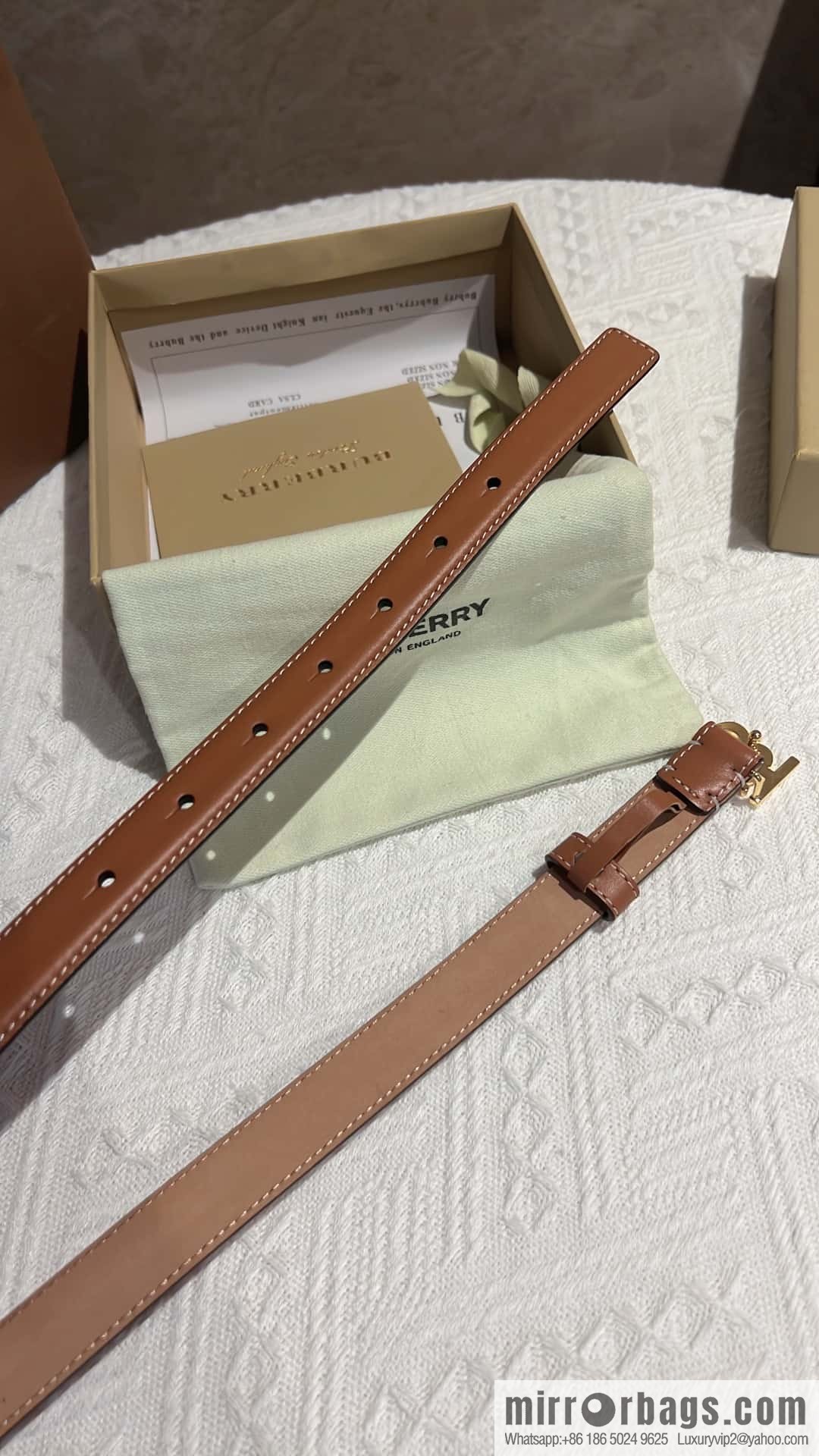 Burberry Burberry TB women's exclusive standard belt 2.0CM