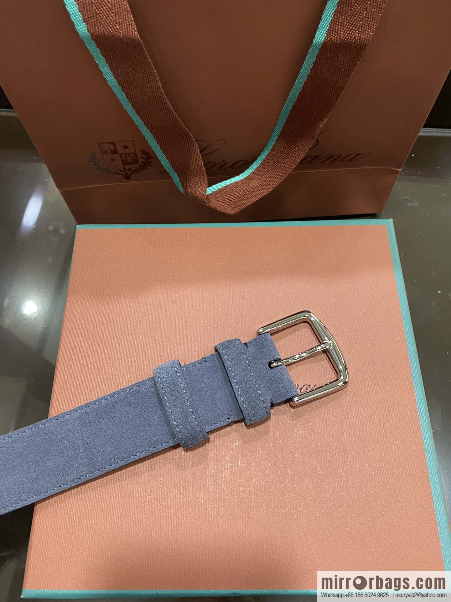 Loro Piana, imported suede top layer cowhide belt 3.5cm