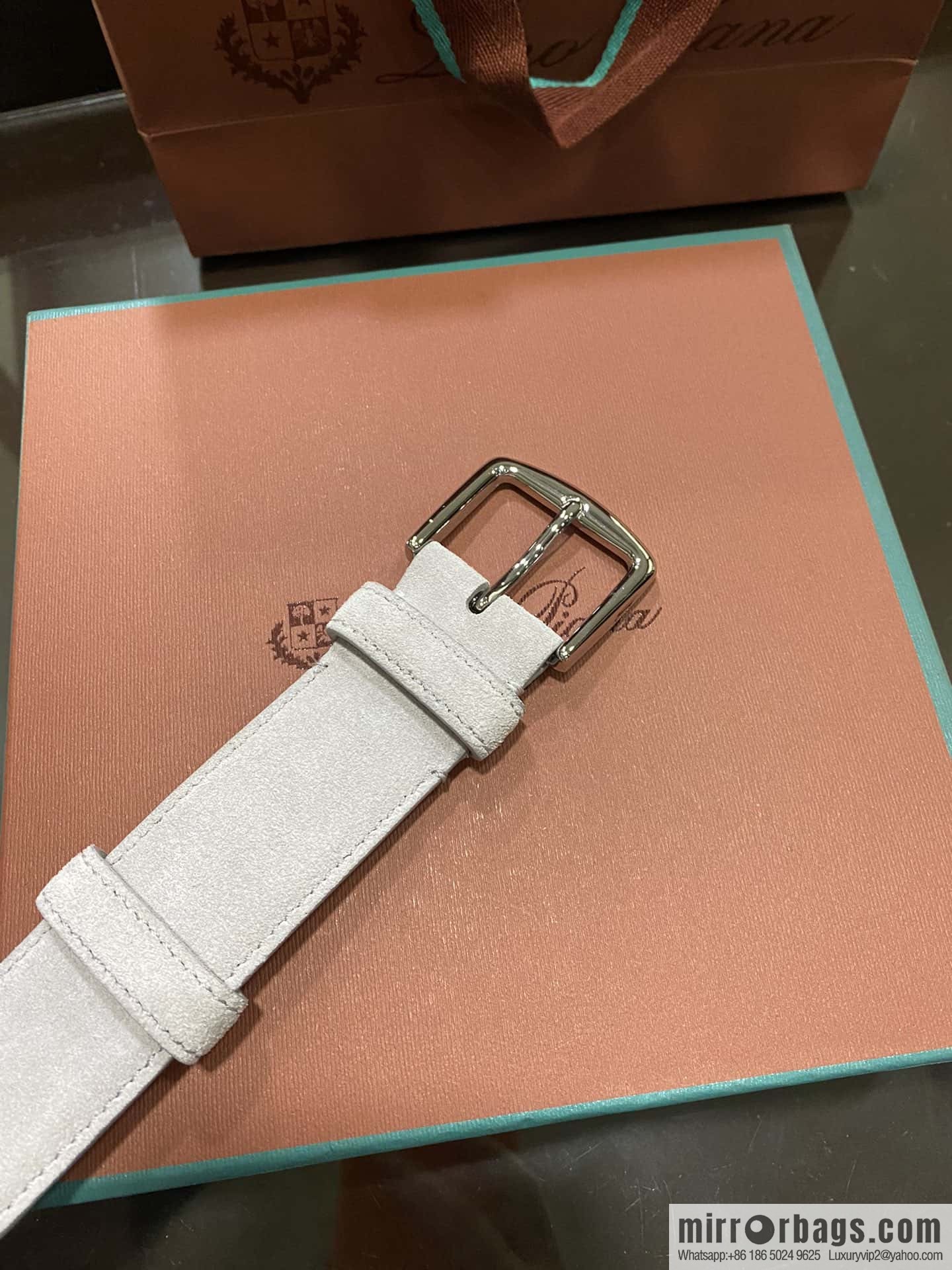 Loro Piana, imported suede top layer cowhide belt 3.5cm