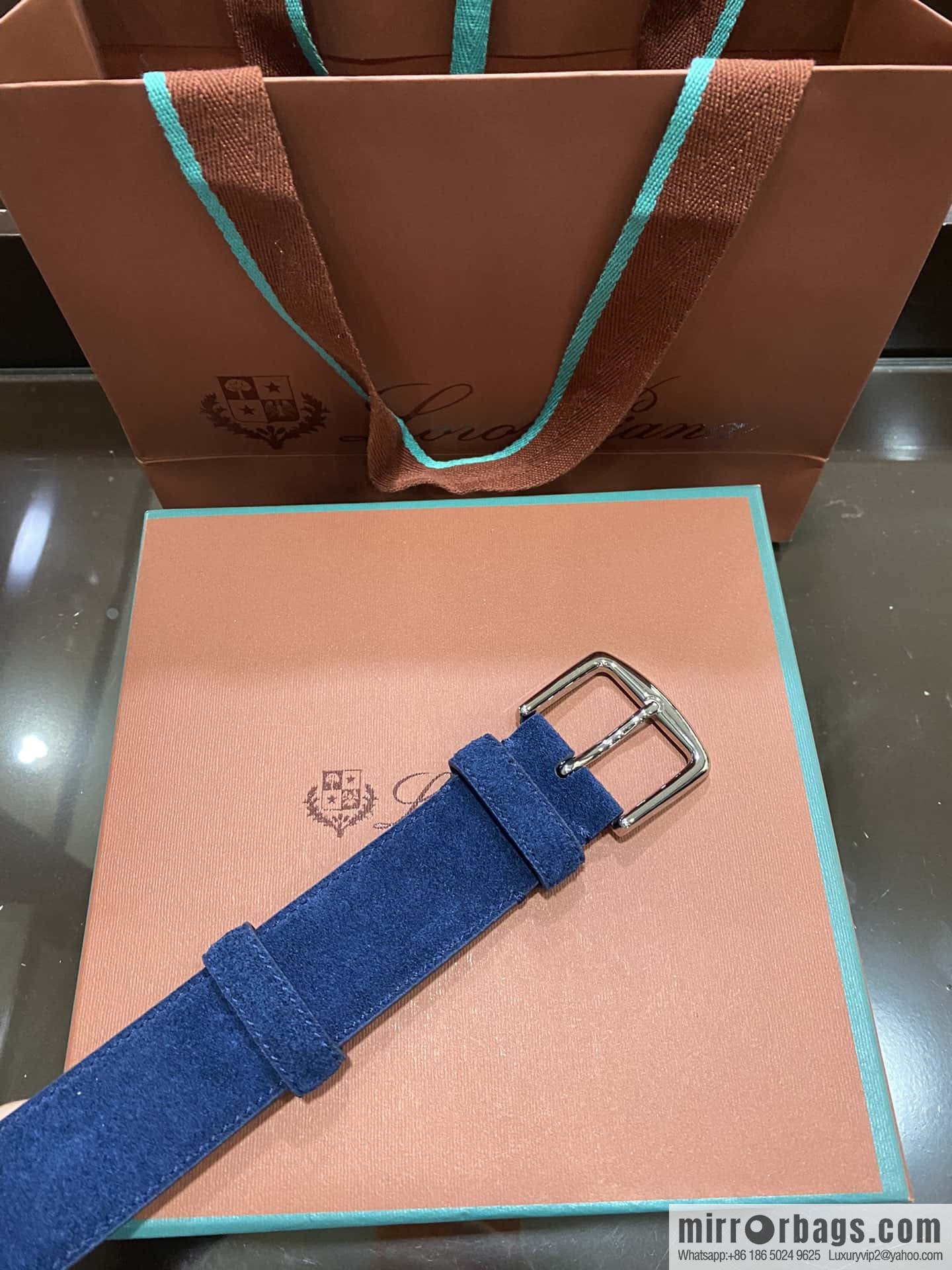 Loro Piana, imported suede top layer cowhide belt 3.5cm