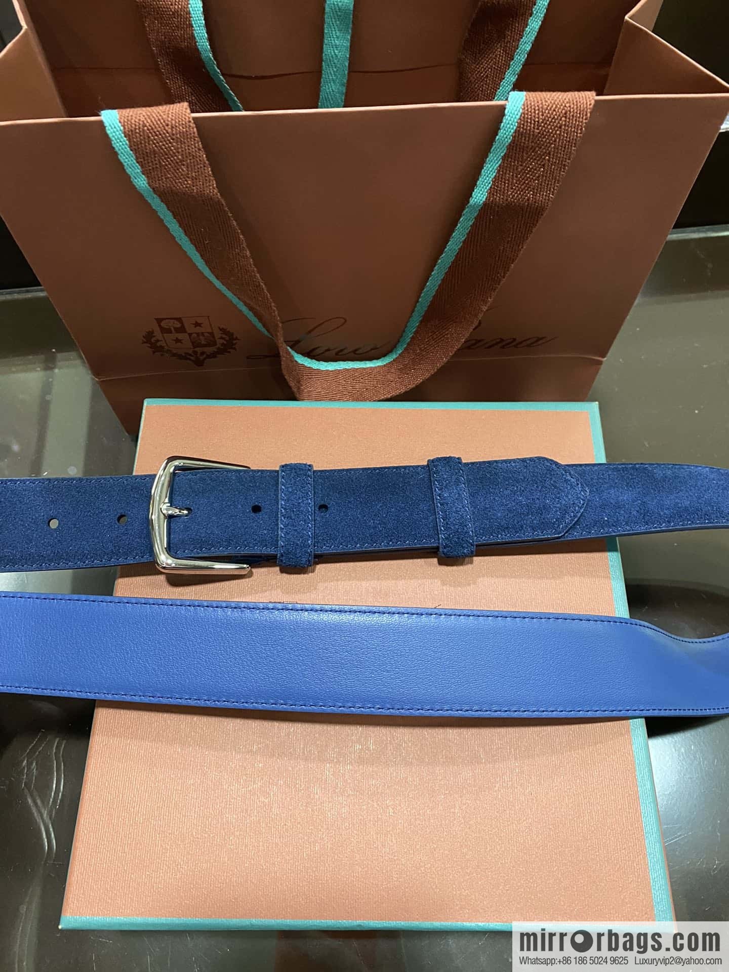 Loro Piana, imported suede top layer cowhide belt 3.5cm