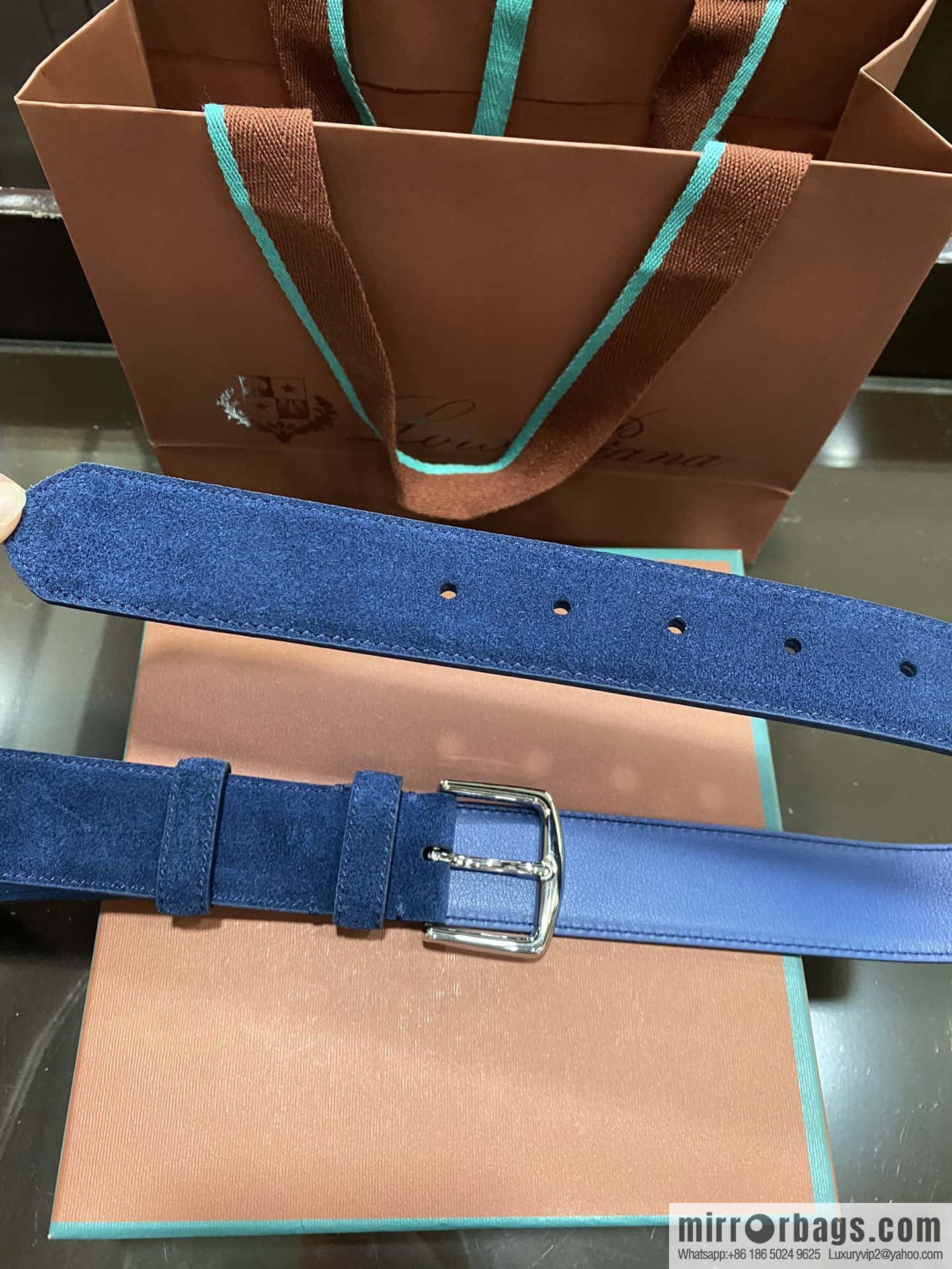 Loro Piana, imported suede top layer cowhide belt 3.5cm