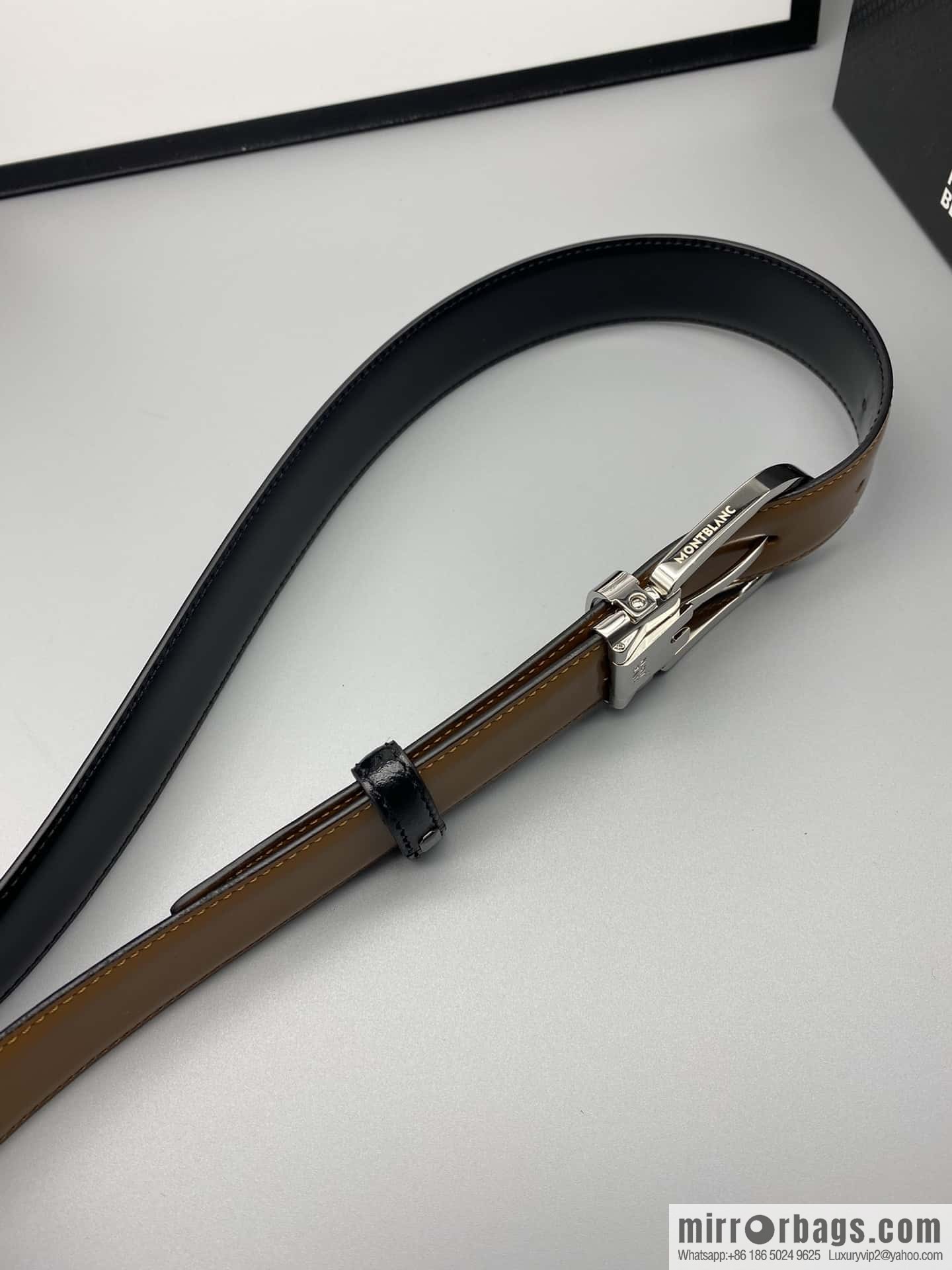 MONTBLANC Montblanc, pin metal, men's belt width: 3.0