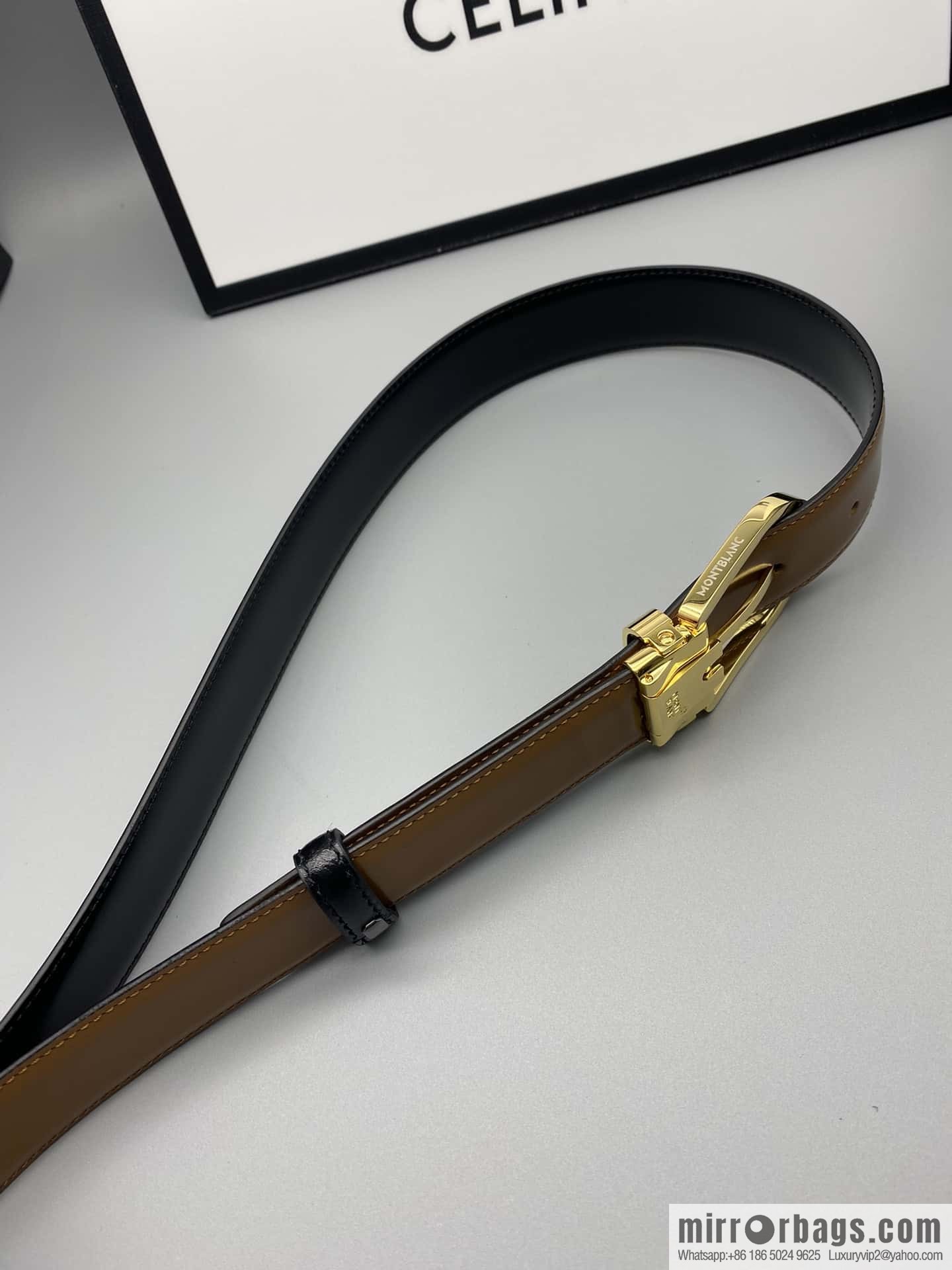 MONTBLANC Montblanc, pin metal, men's belt width: 3.0