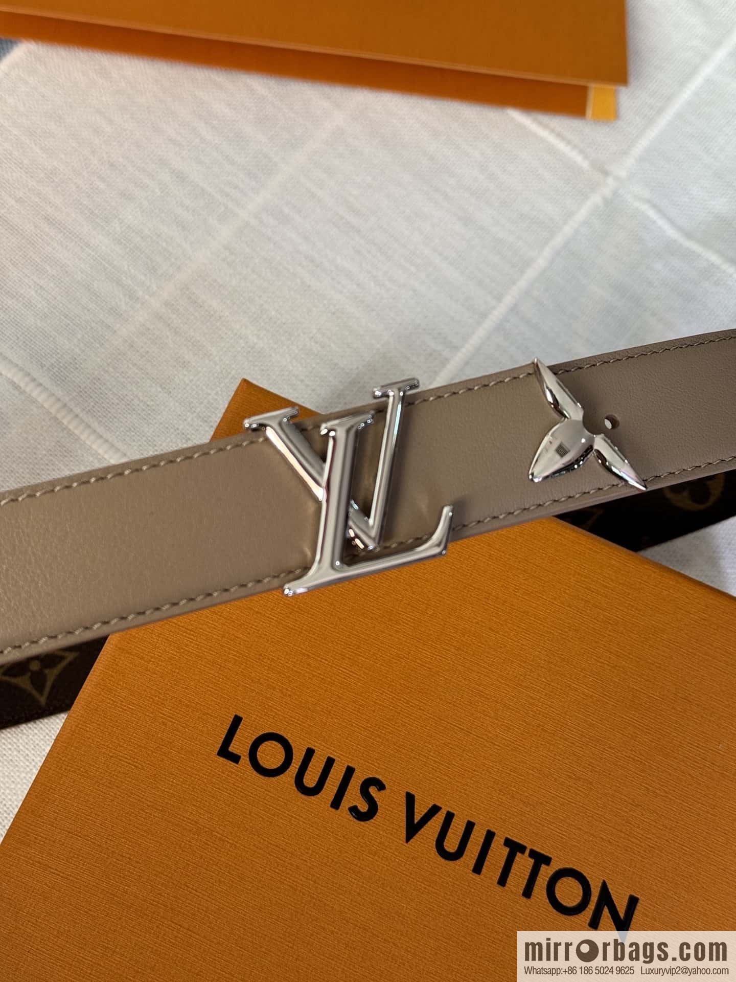 Louis Vuitton double-sided small belt 3.0CM