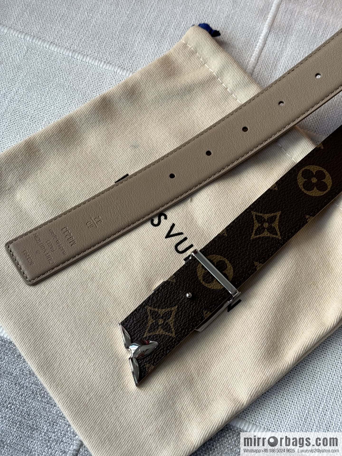 Louis Vuitton double-sided small belt 3.0CM