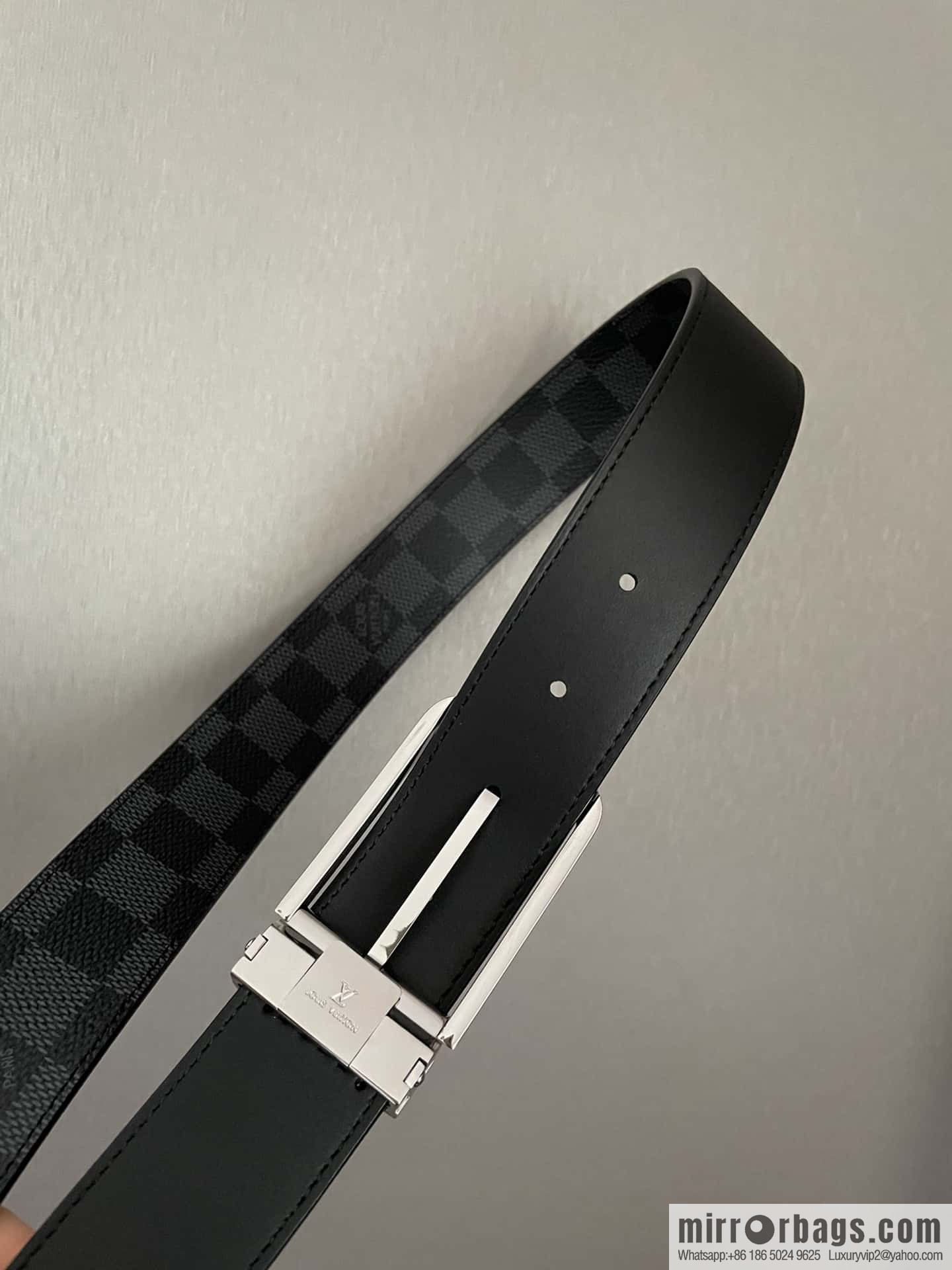 LV 35mm Men's Canvas Belt Collection