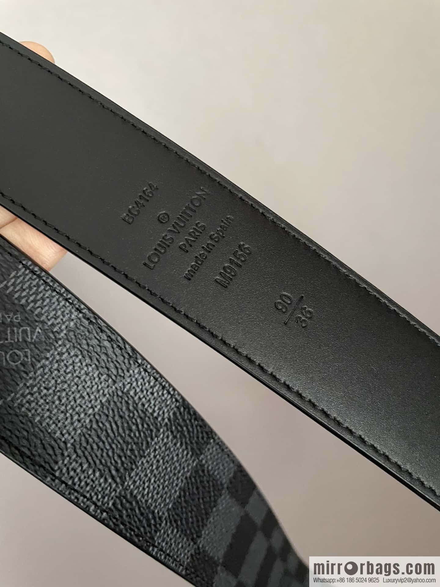 LV 35mm Men's Canvas Belt Collection