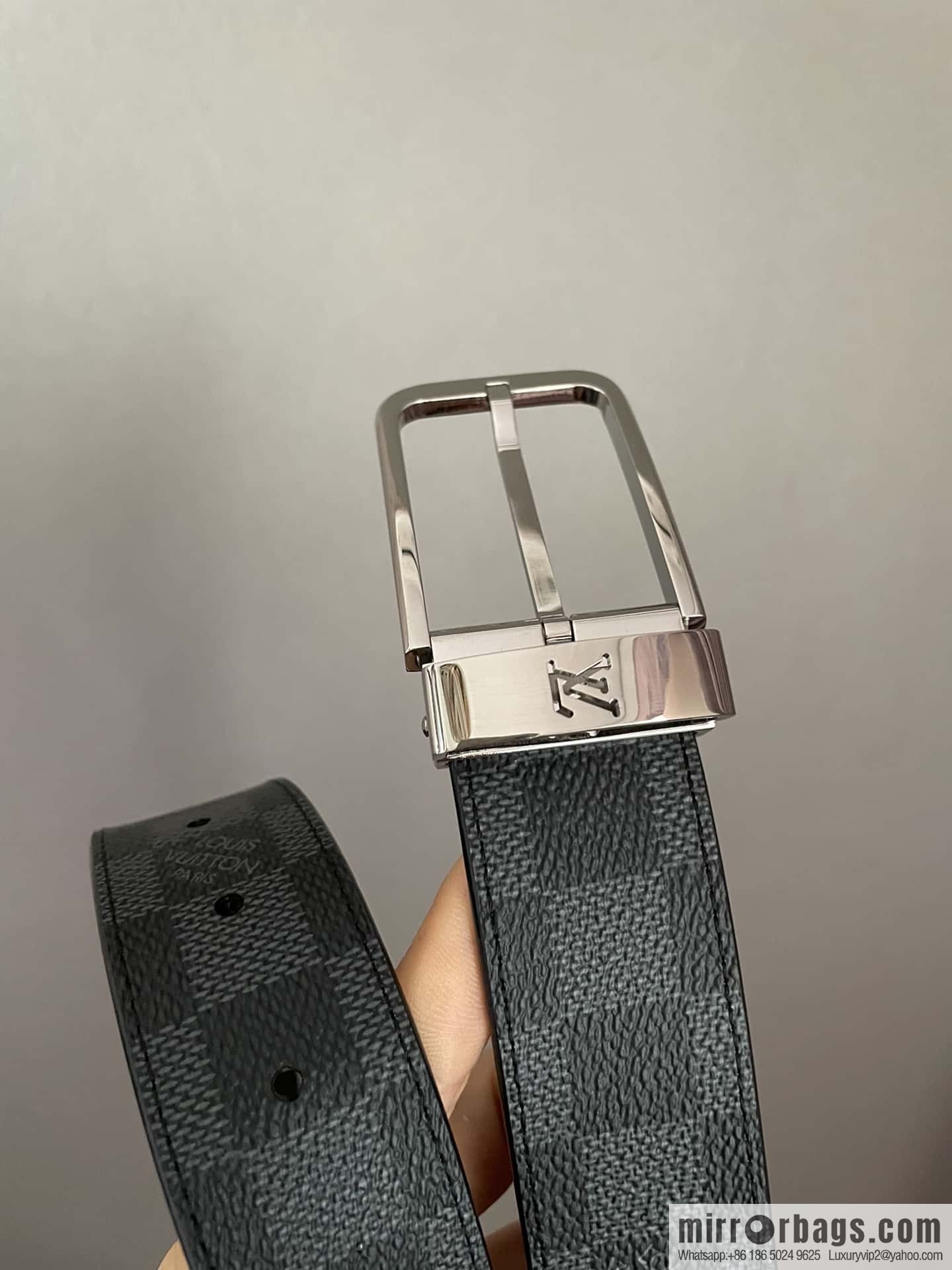 LV 35mm Men's Canvas Belt Collection