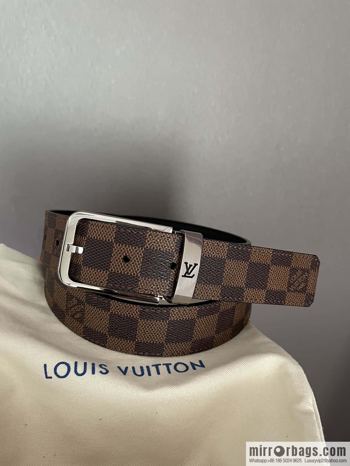 LV 35mm Men's Canvas Belt Collection