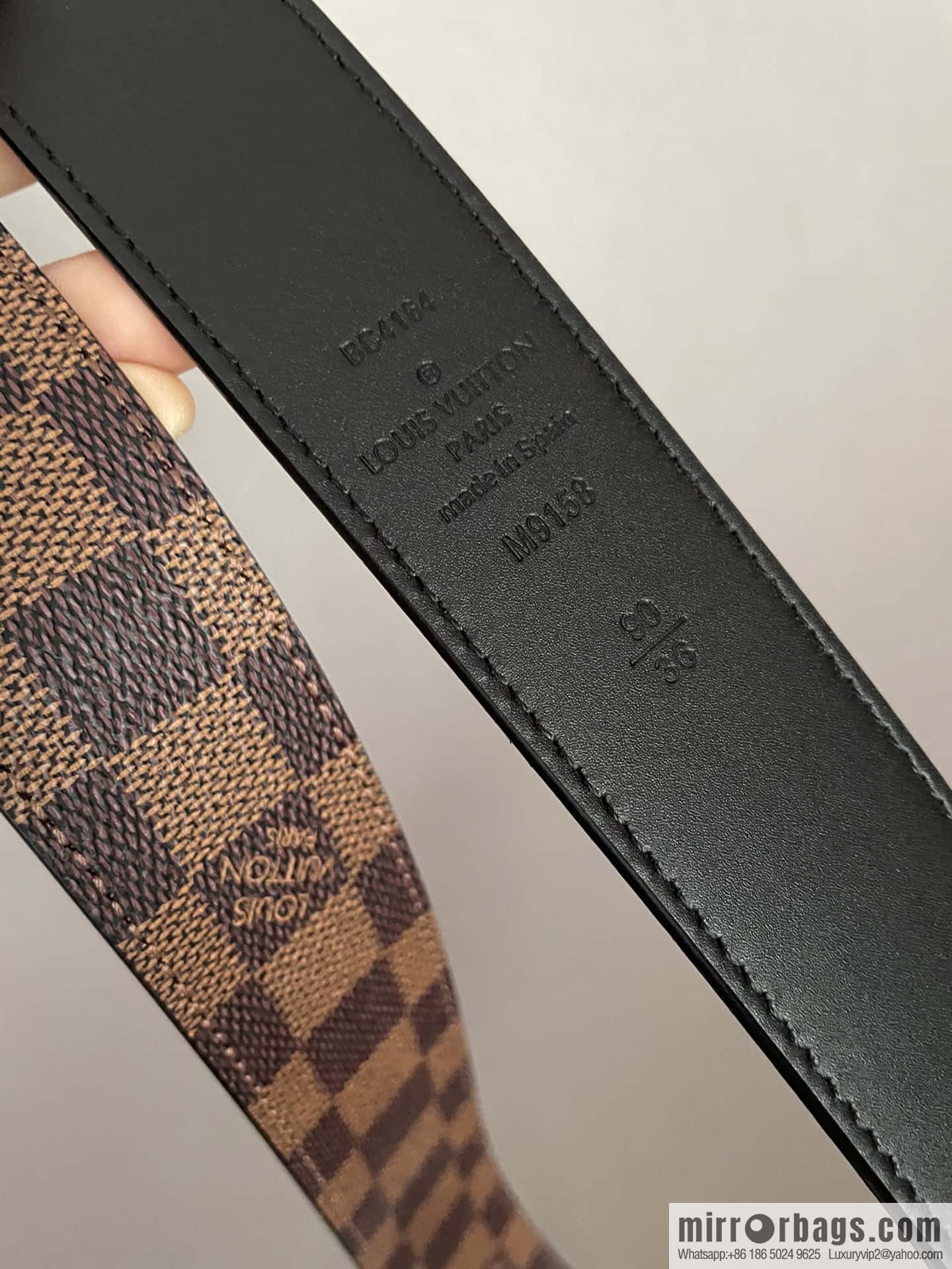 LV 35mm Men's Canvas Belt Collection
