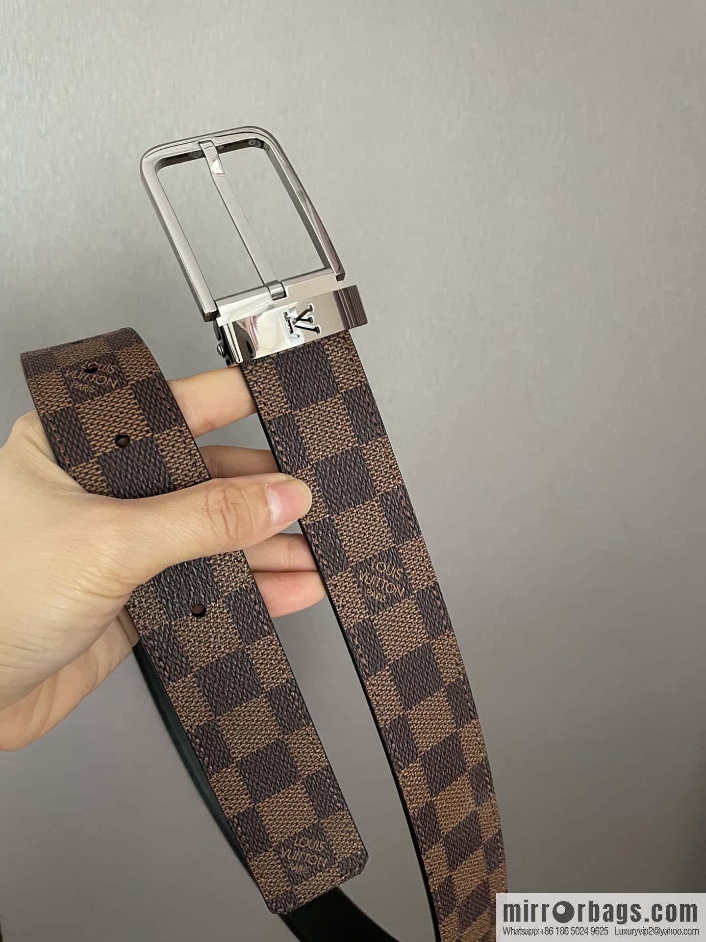 LV 35mm Men's Canvas Belt Collection