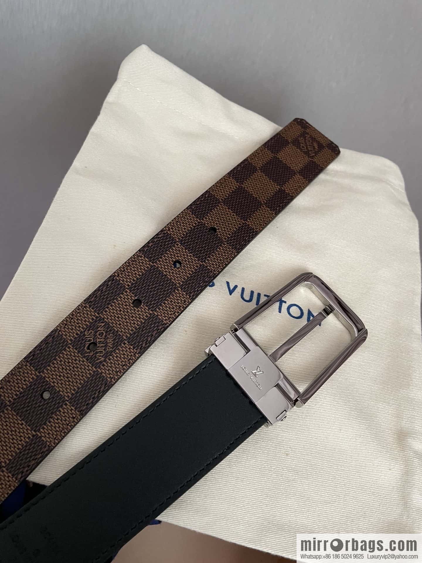LV 35mm Men's Canvas Belt Collection