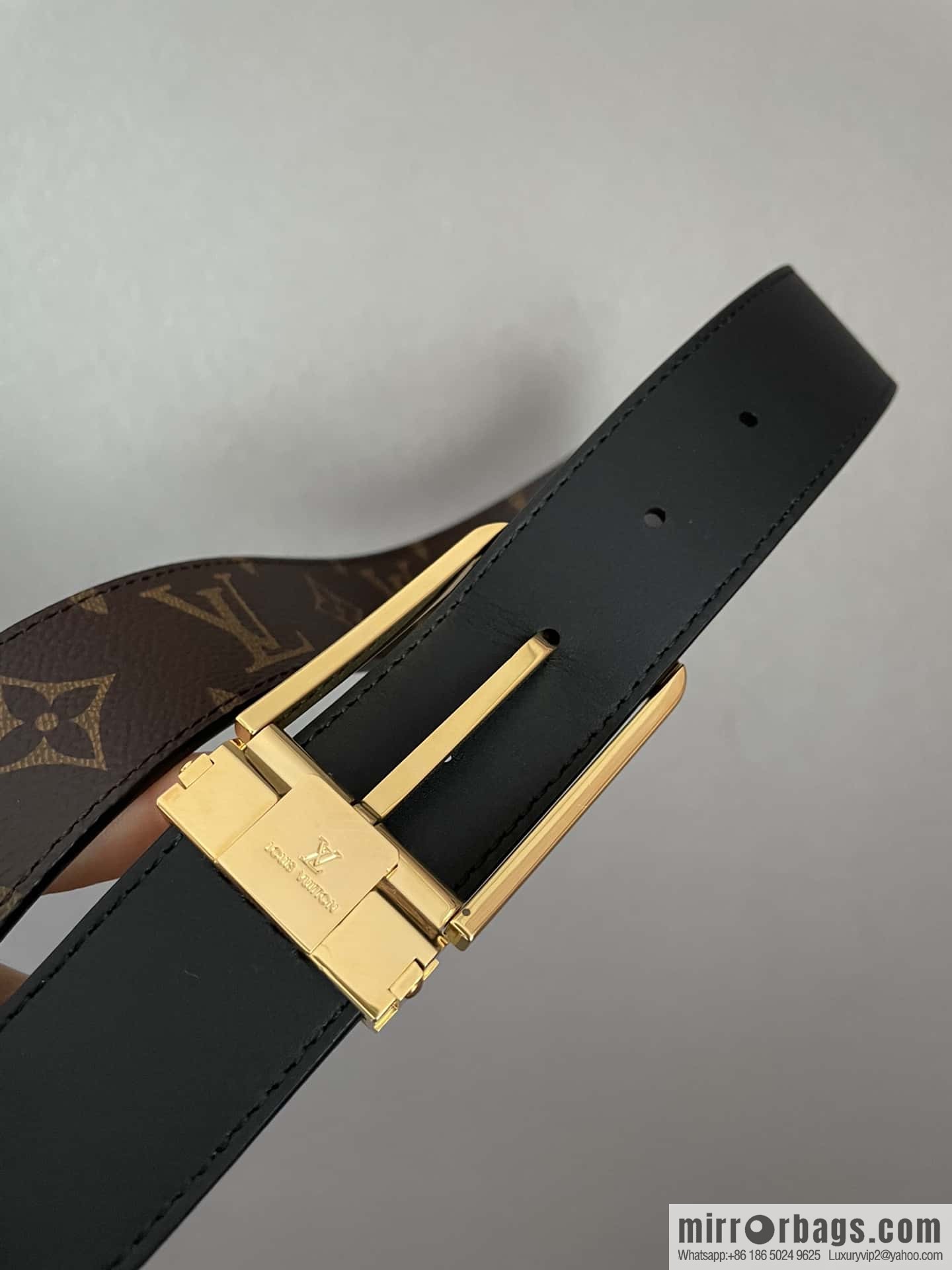 LV 35mm Men's Canvas Belt Collection