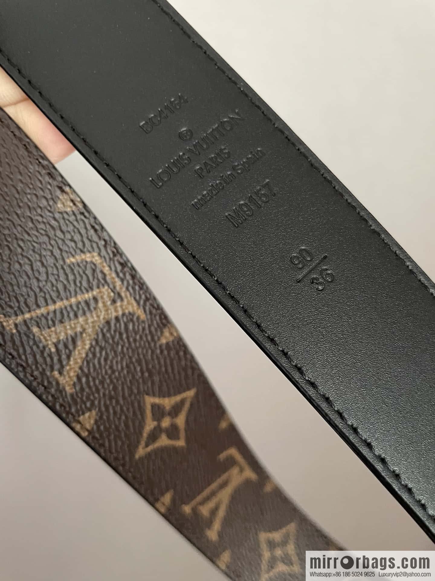 LV 35mm Men's Canvas Belt Collection