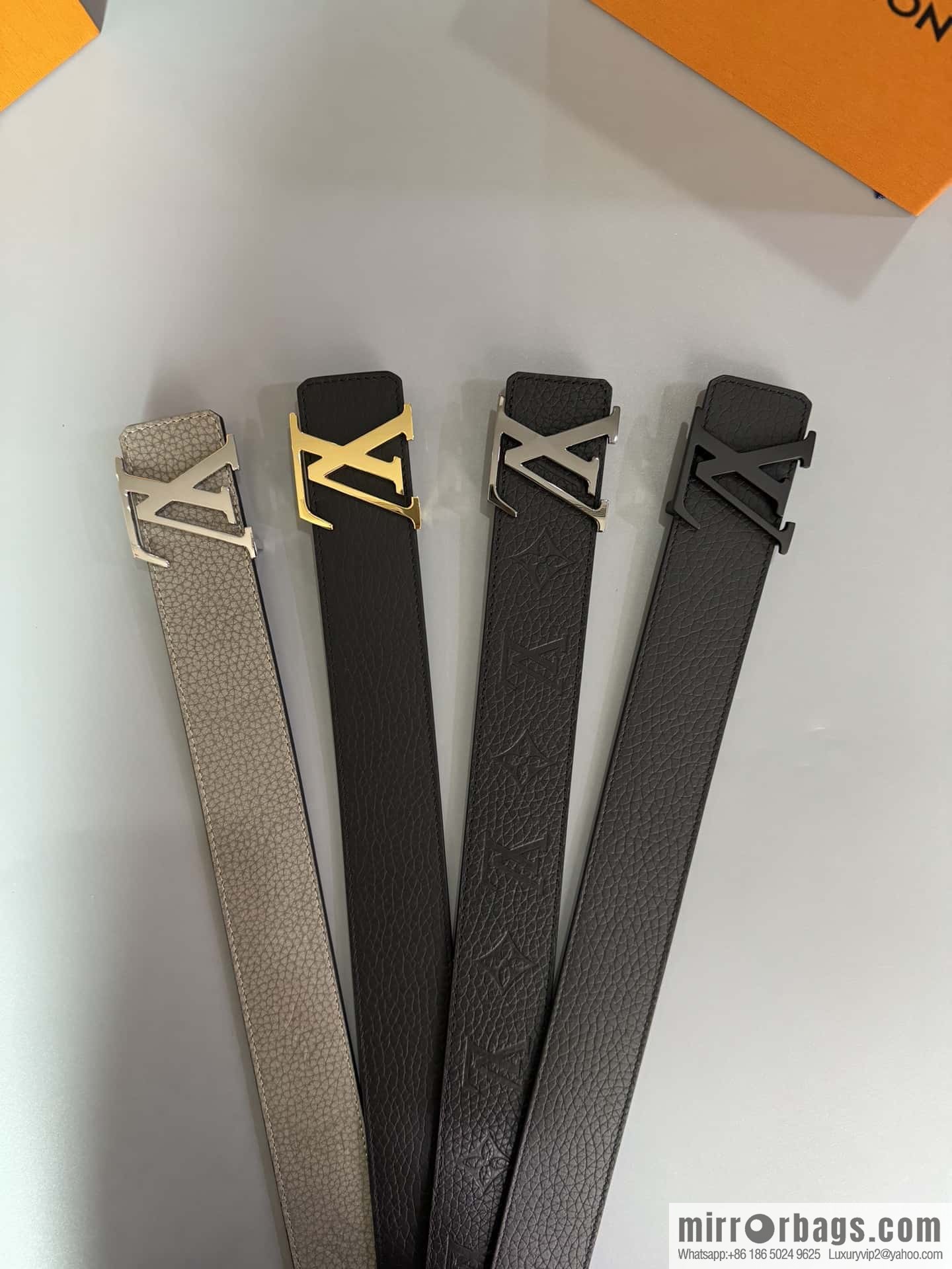 LV/Louis Vuitton Shape MNG Climbing Double Sided Belt 40mm
