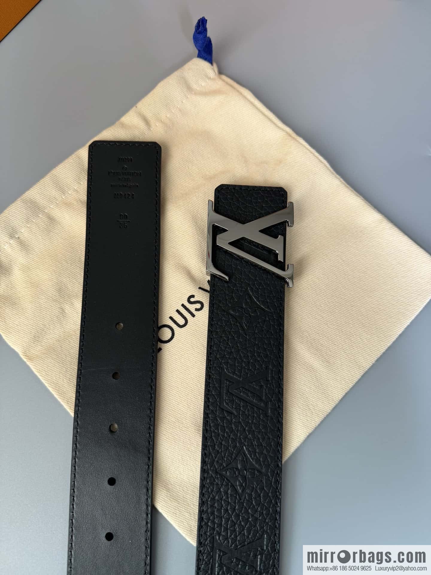 LV/Louis Vuitton Shape MNG Climbing Double Sided Belt 40mm