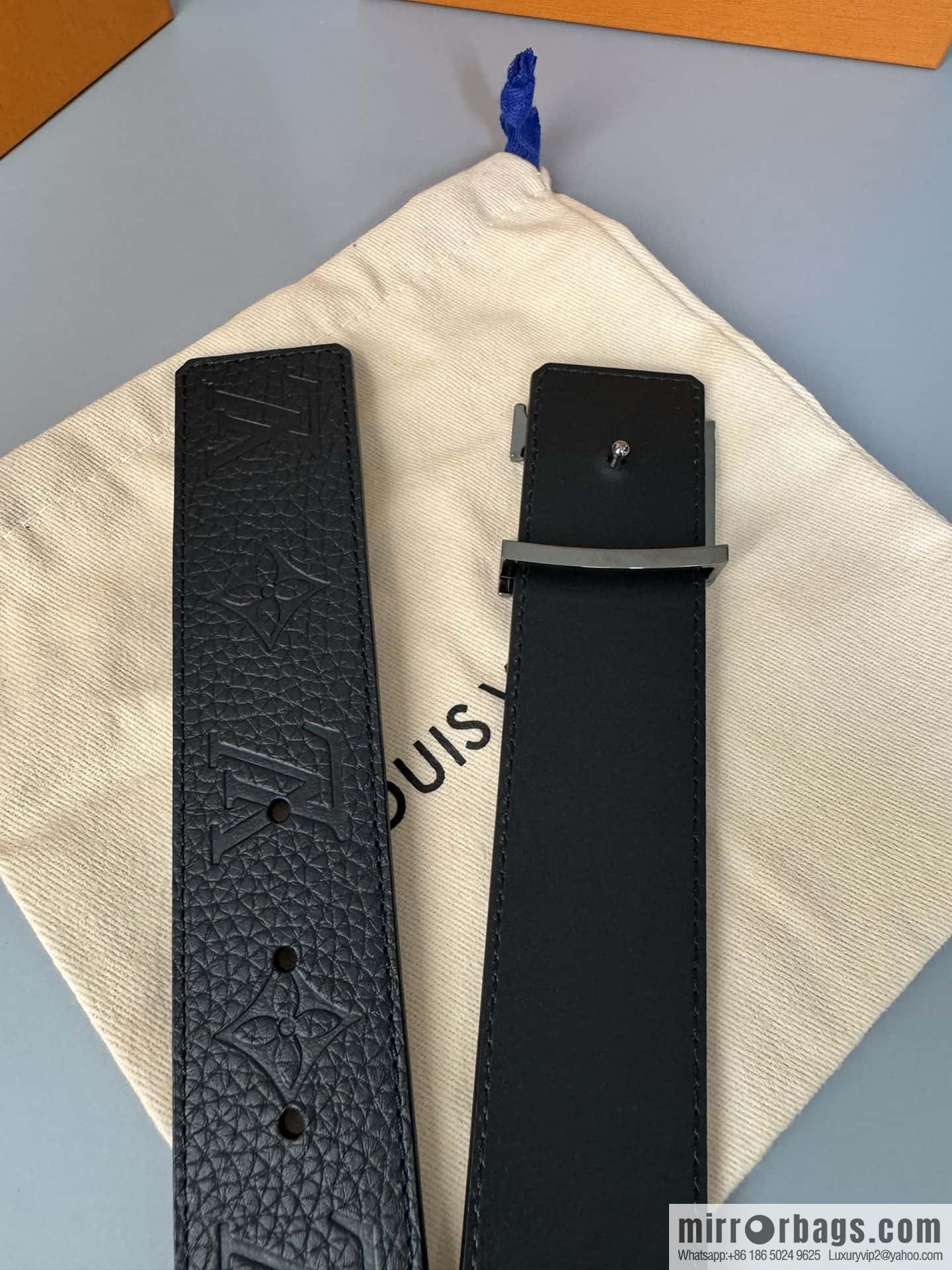 LV/Louis Vuitton Shape MNG Climbing Double Sided Belt 40mm