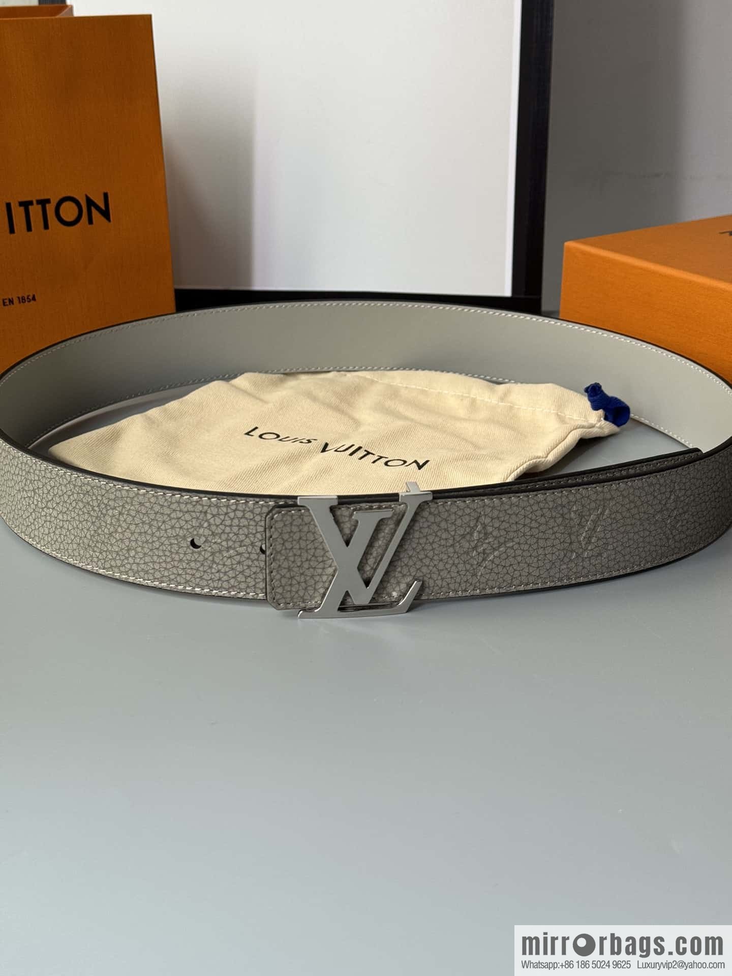 LV/Louis Vuitton Shape MNG Climbing Double Sided Belt 40mm