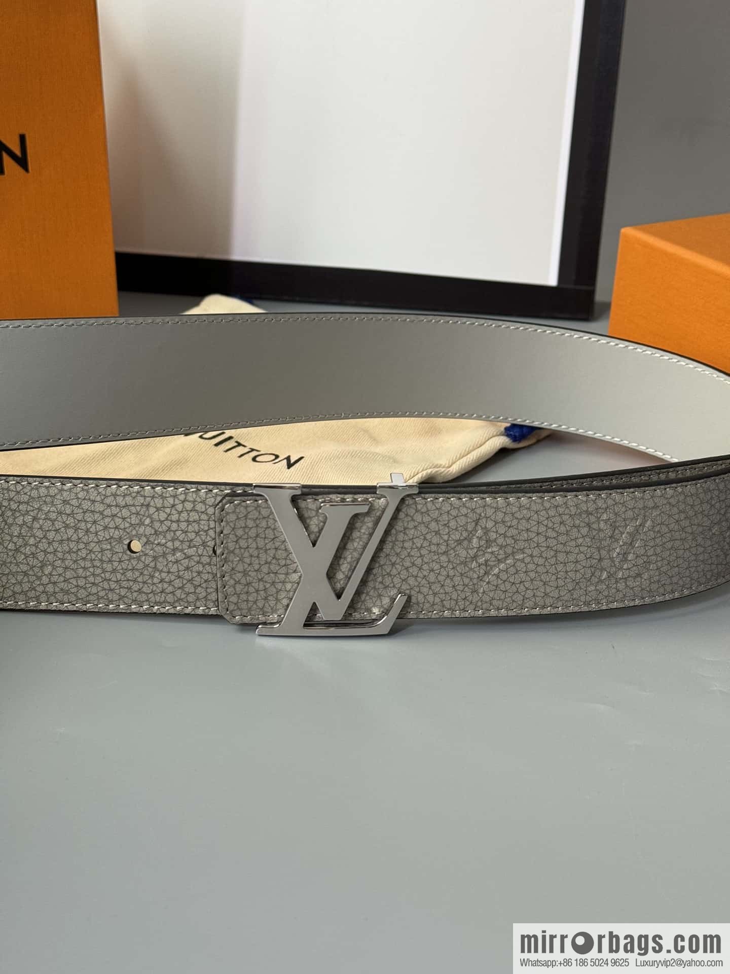 LV/Louis Vuitton Shape MNG Climbing Double Sided Belt 40mm