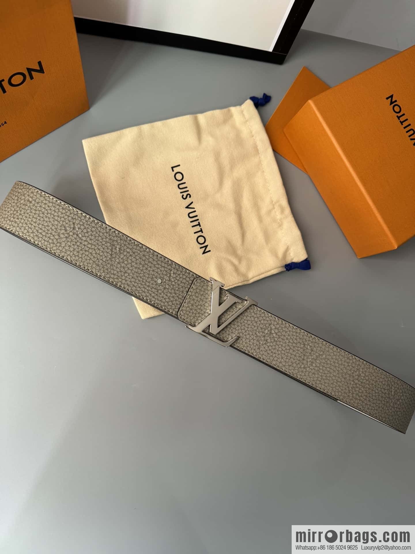 LV/Louis Vuitton Shape MNG Climbing Double Sided Belt 40mm