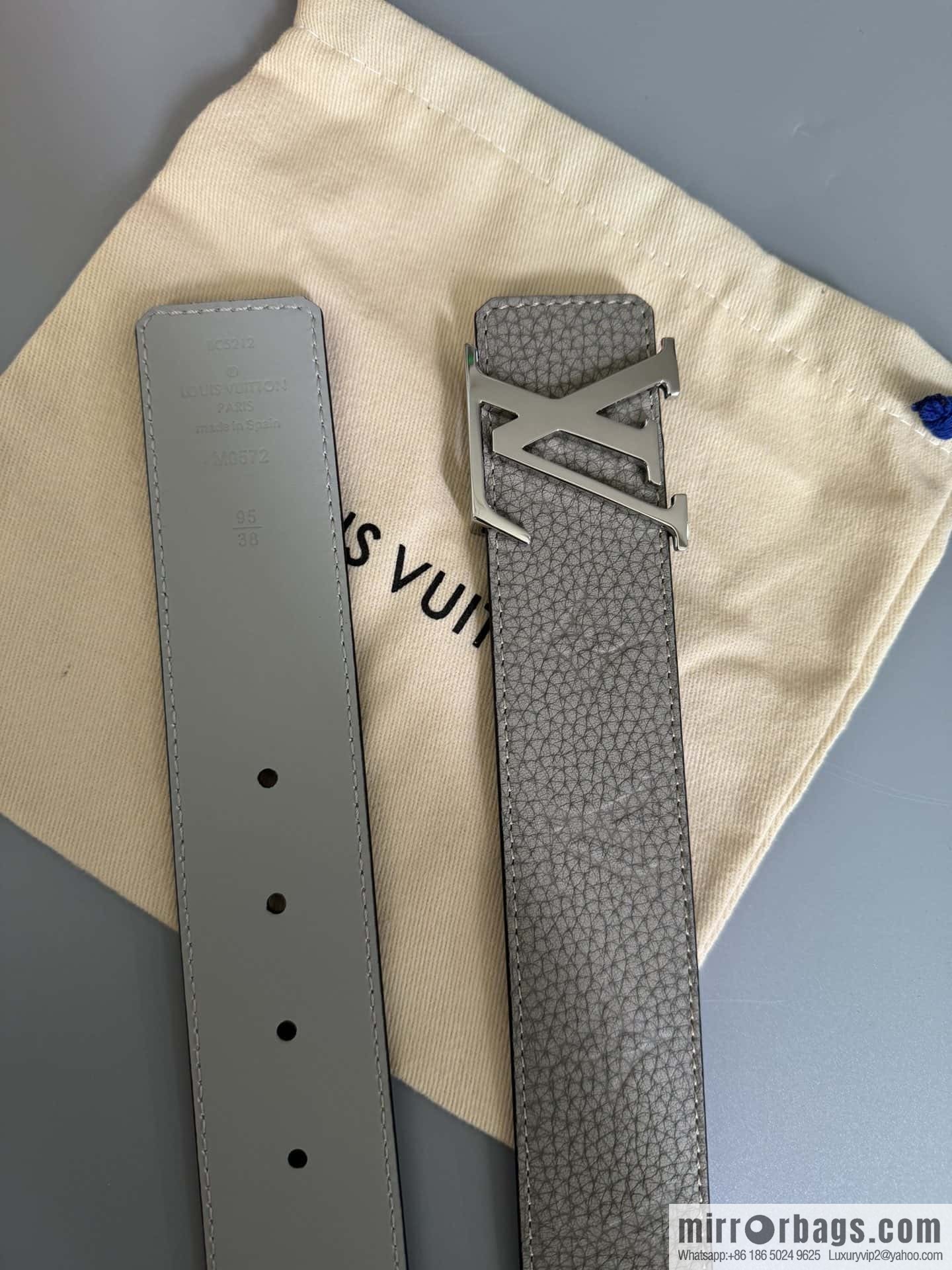 LV/Louis Vuitton Shape MNG Climbing Double Sided Belt 40mm