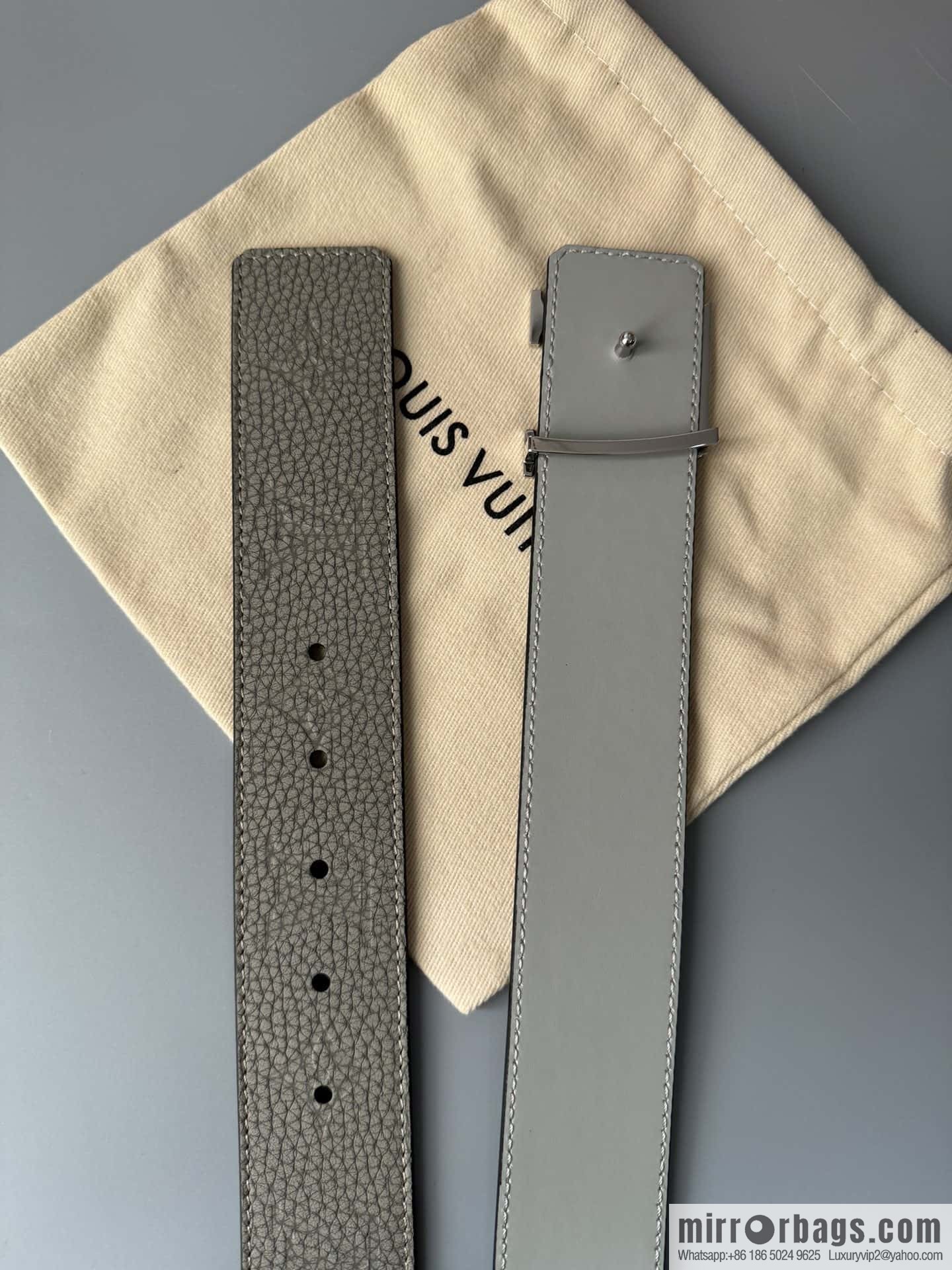 LV/Louis Vuitton Shape MNG Climbing Double Sided Belt 40mm
