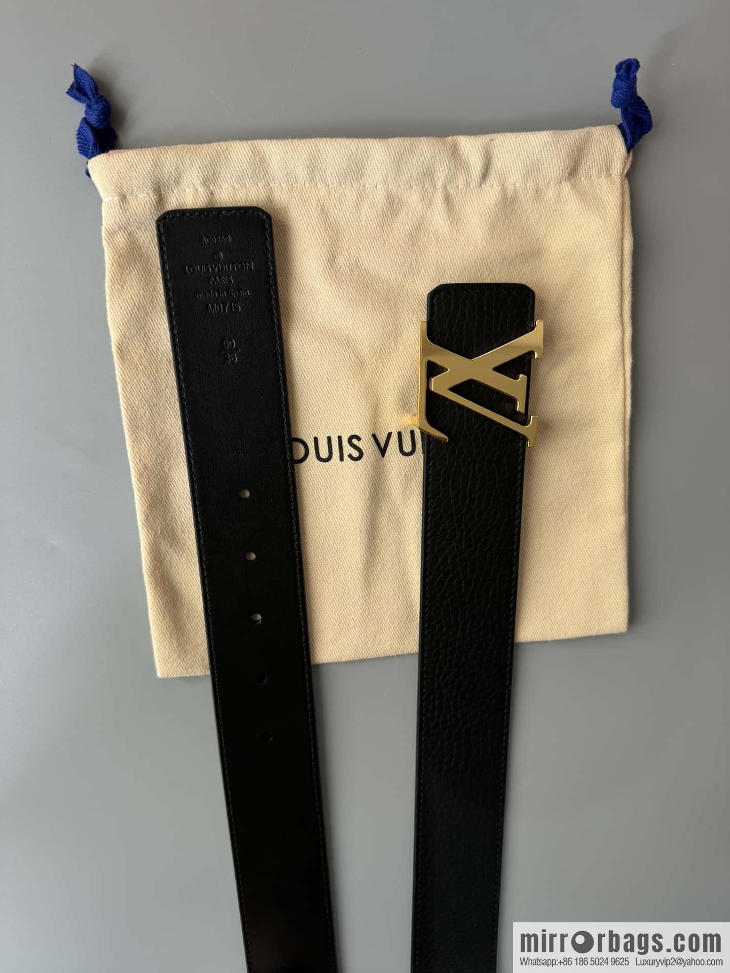 LV/Louis Vuitton Shape MNG Climbing Double Sided Belt 40mm