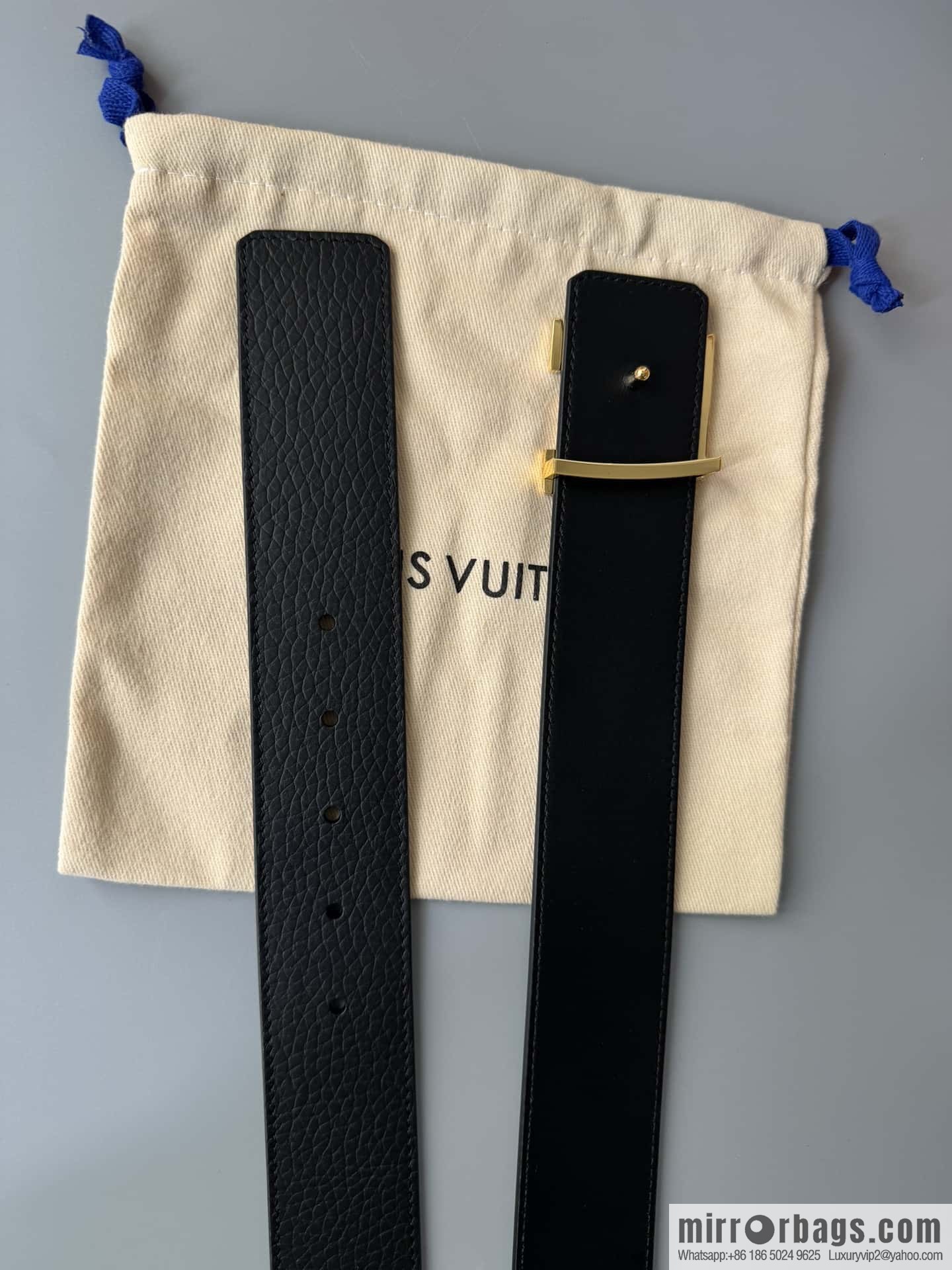 LV/Louis Vuitton Shape MNG Climbing Double Sided Belt 40mm