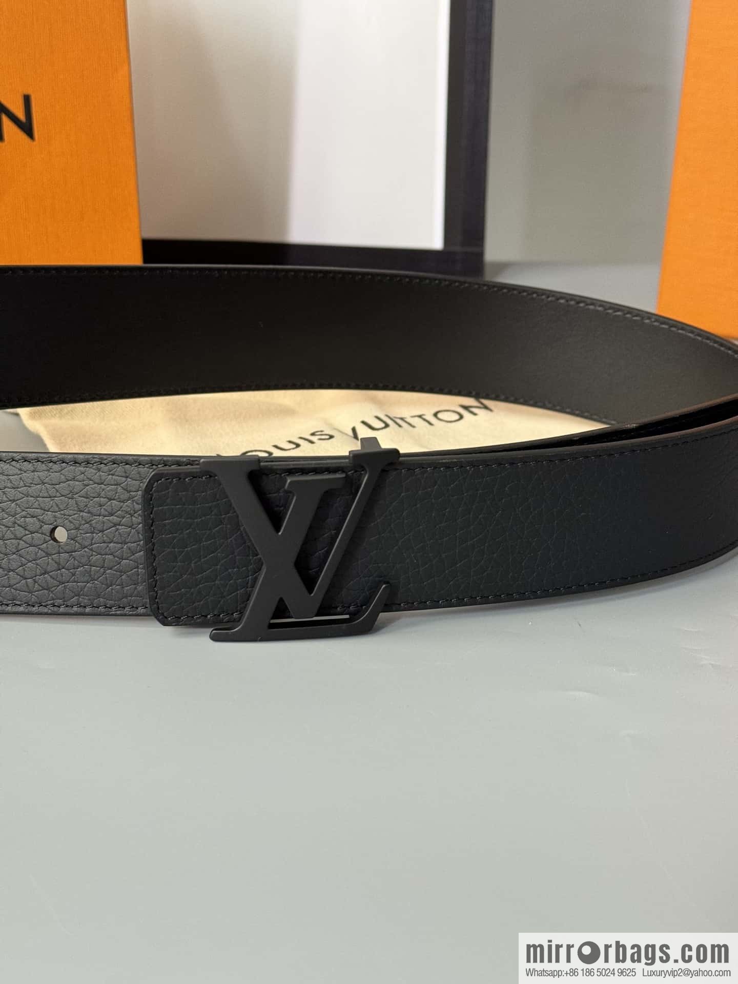 LV/Louis Vuitton Shape MNG Climbing Double Sided Belt 40mm